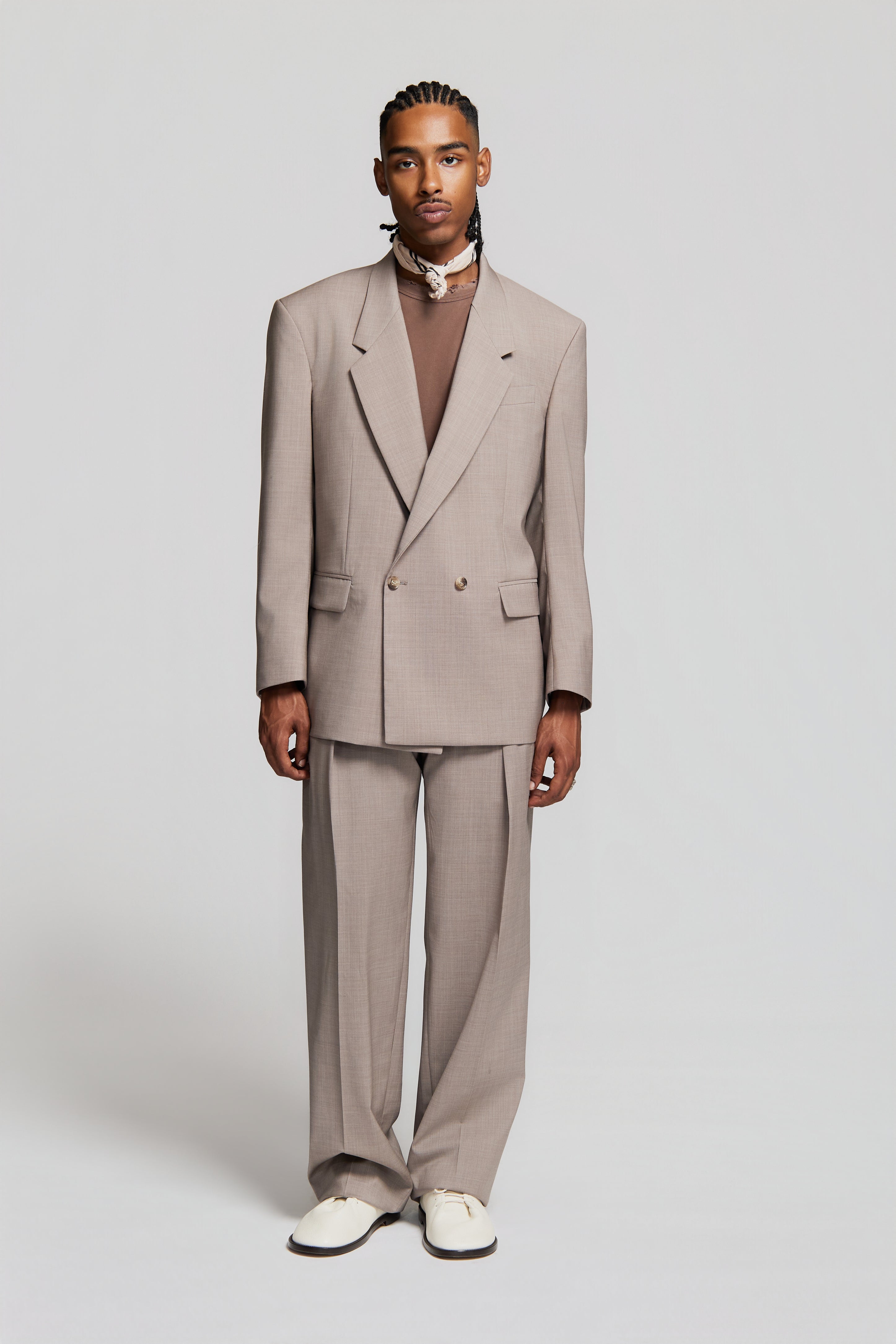 ELIO DOUBLEBREASTED JACKET SAND