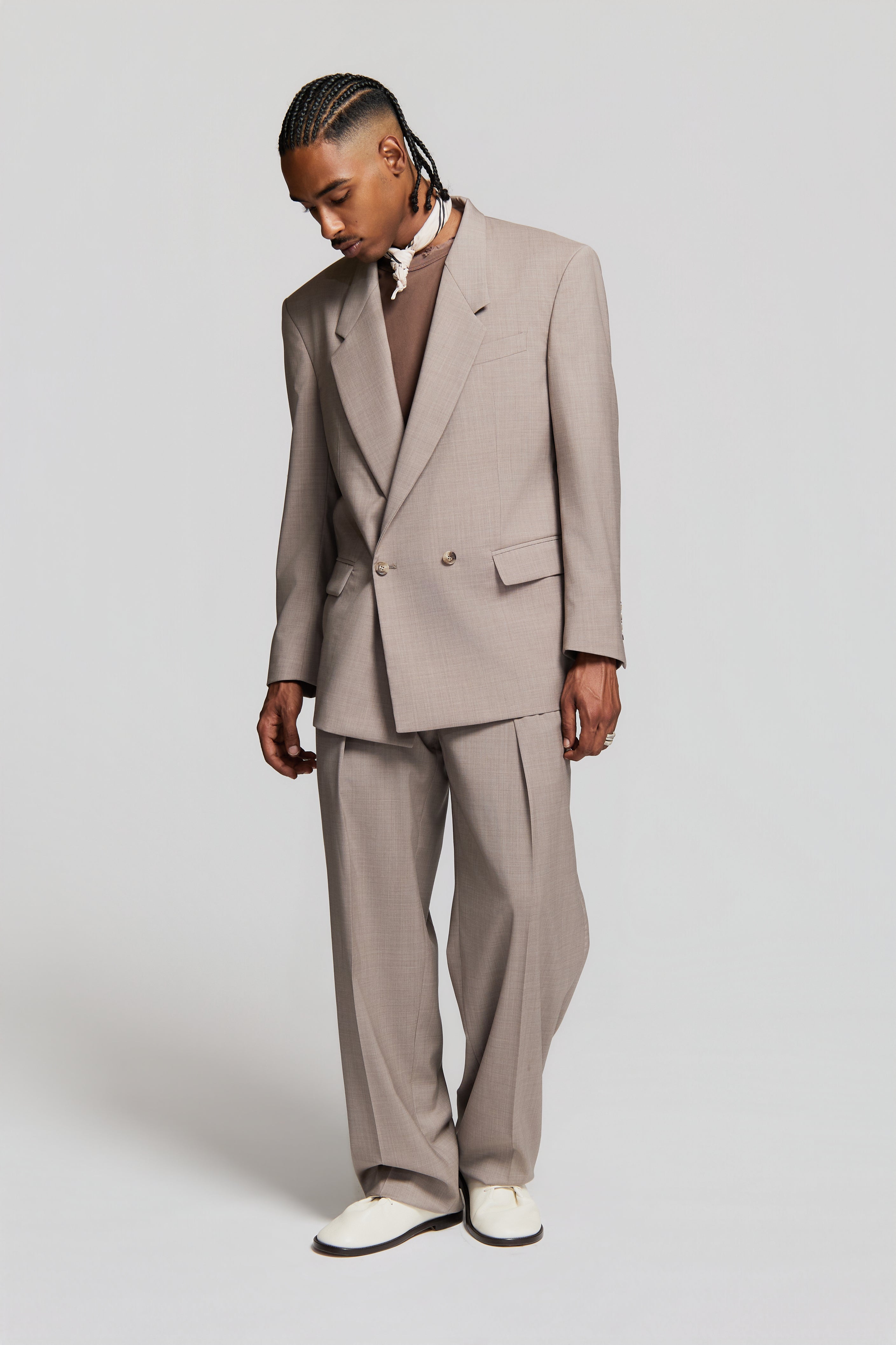 ELIO DOUBLEBREASTED JACKET SAND
