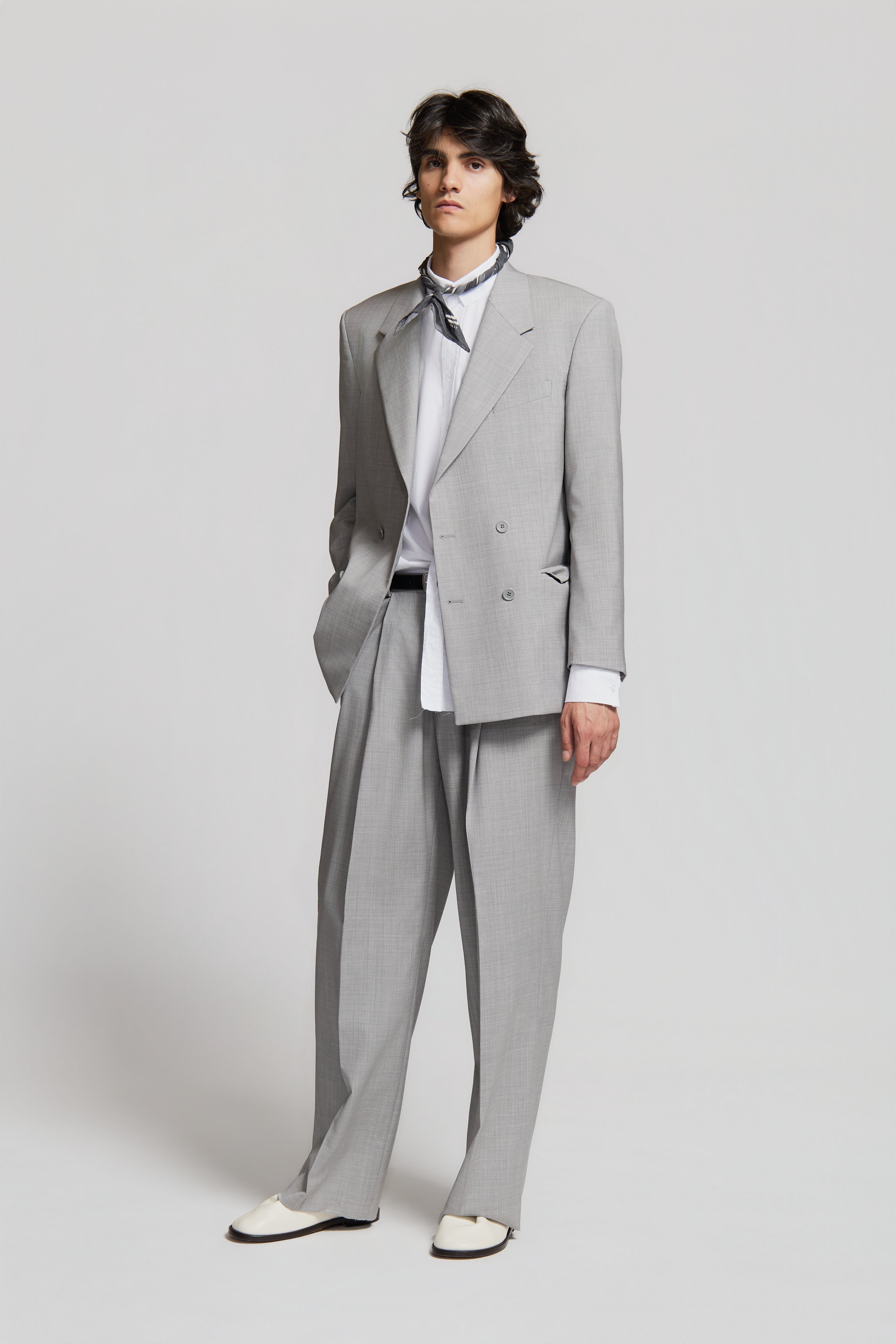 THOM DOUBLEBREASTED PEARL GREY