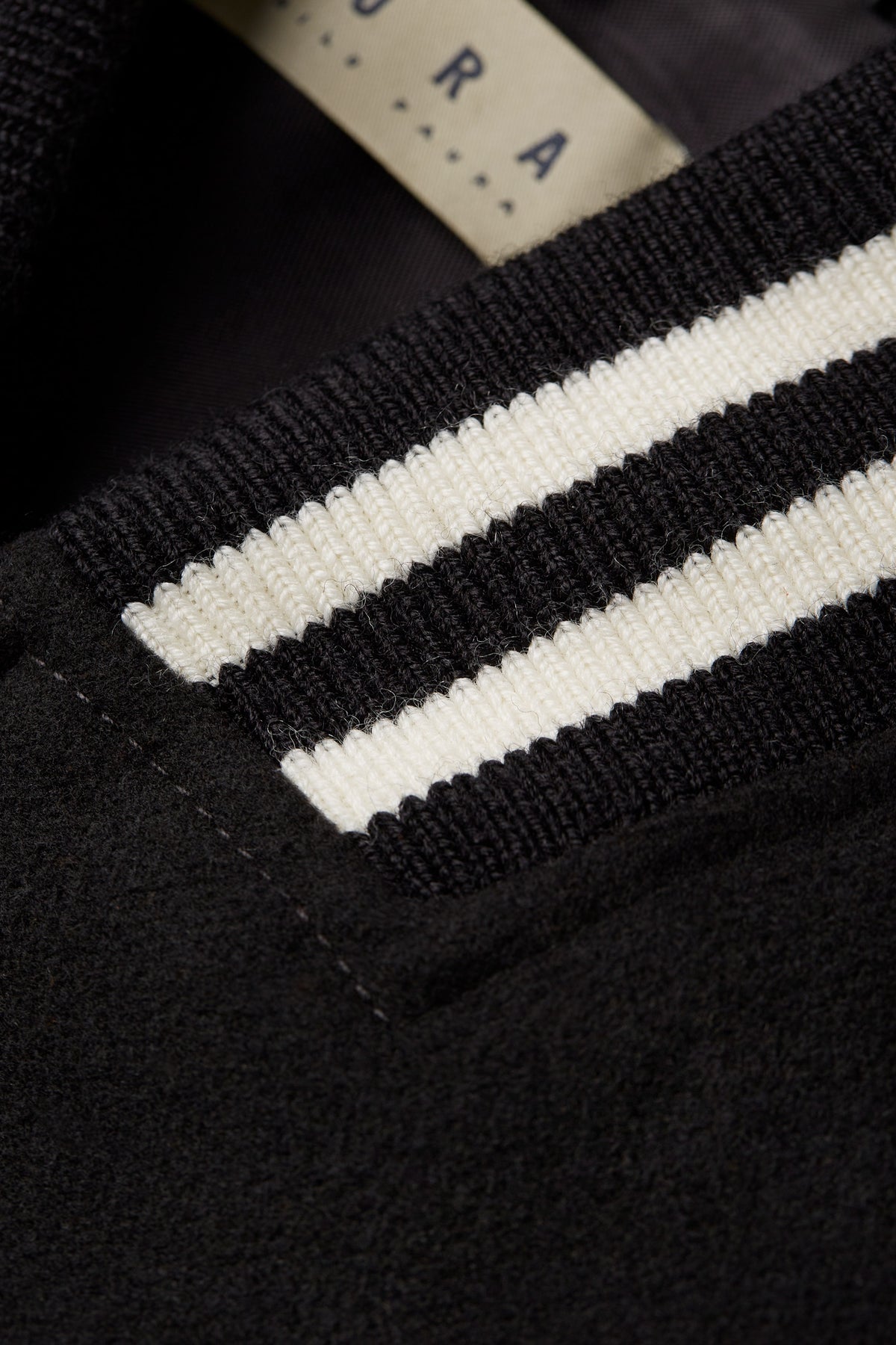 STAN VARSITY JACKET - BLACK/WHITE