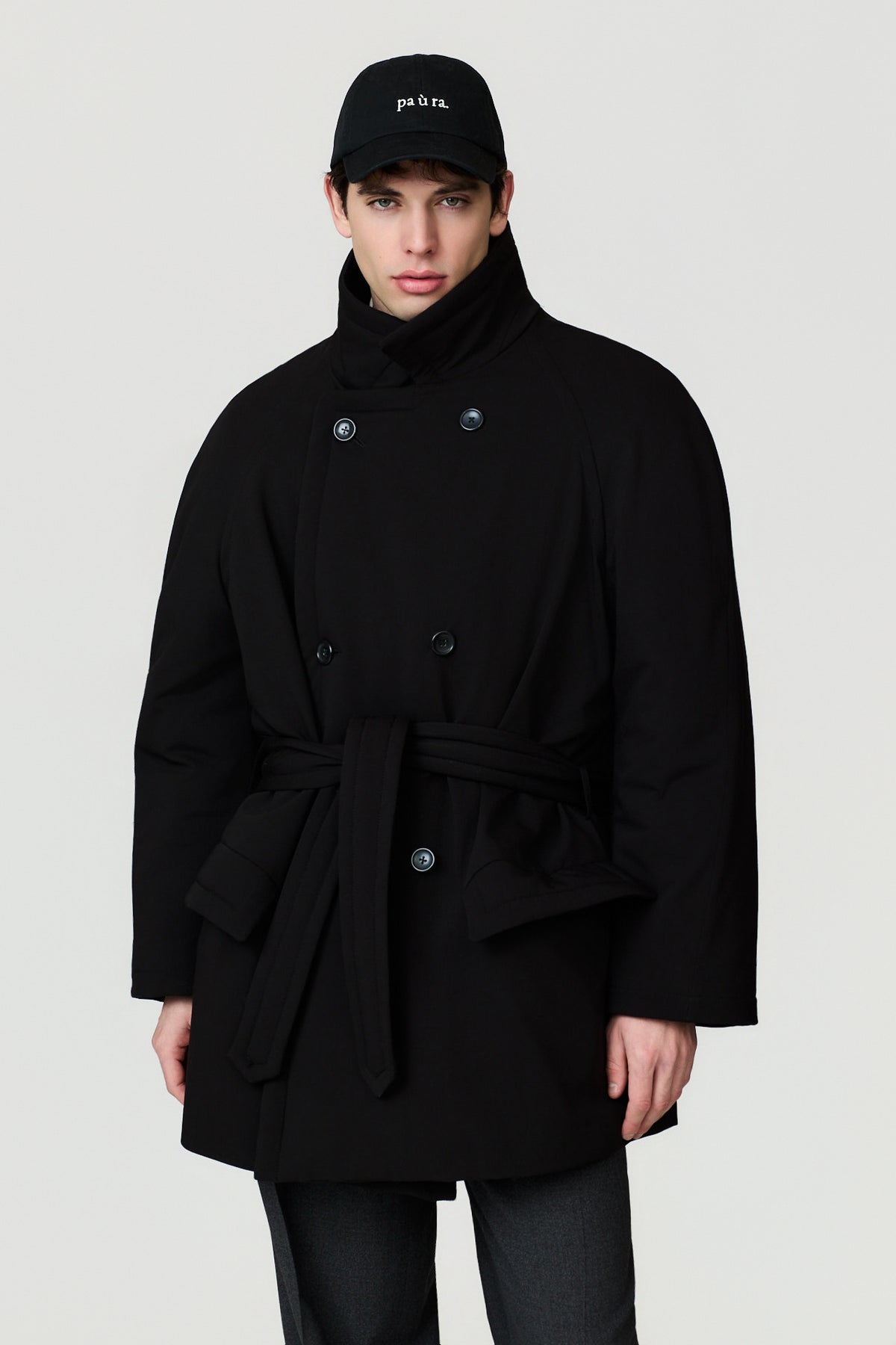 paura-Alcide Padded Coat - Black-14DP00010000733