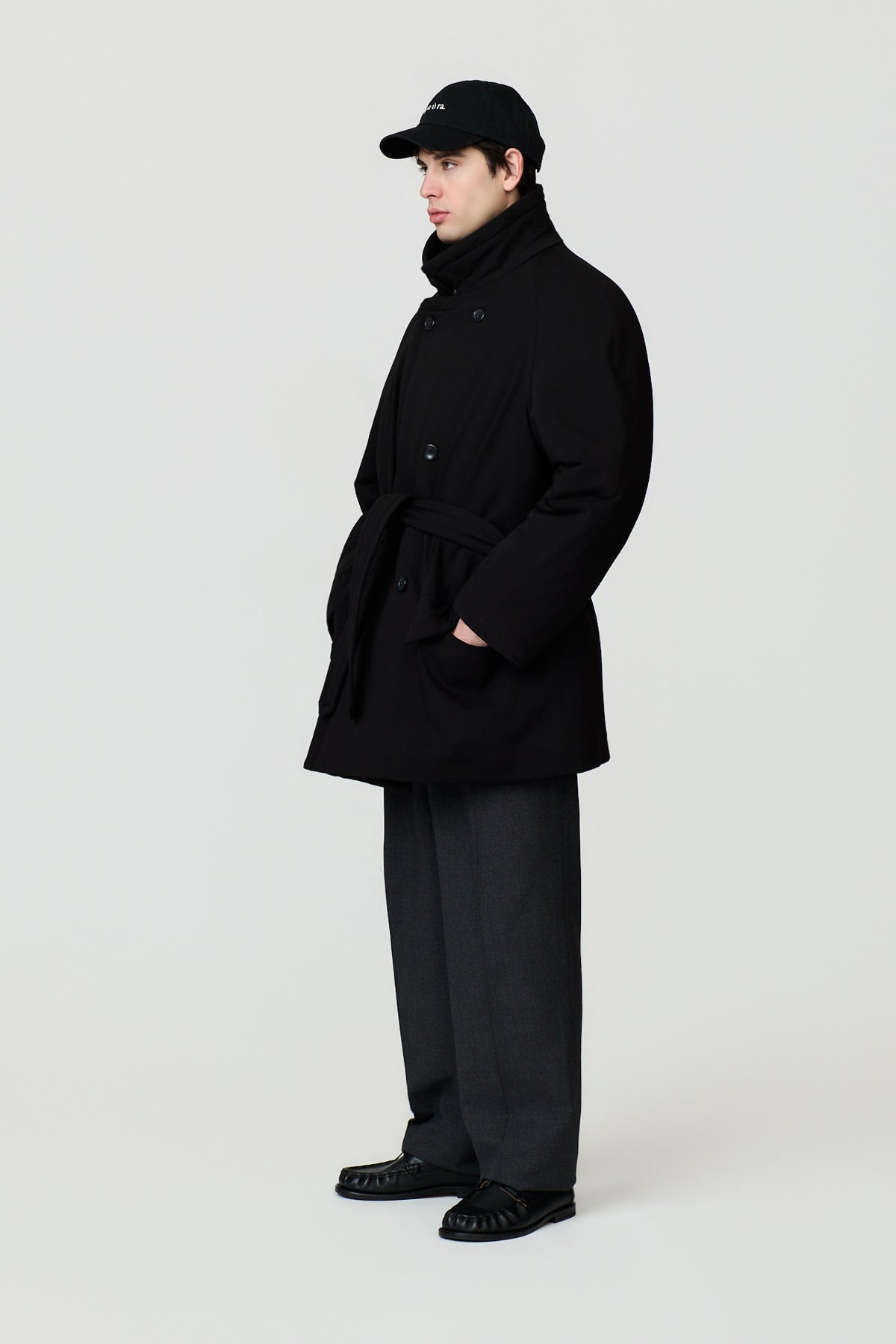 paura-Alcide Padded Coat - Black-14DP00010000733