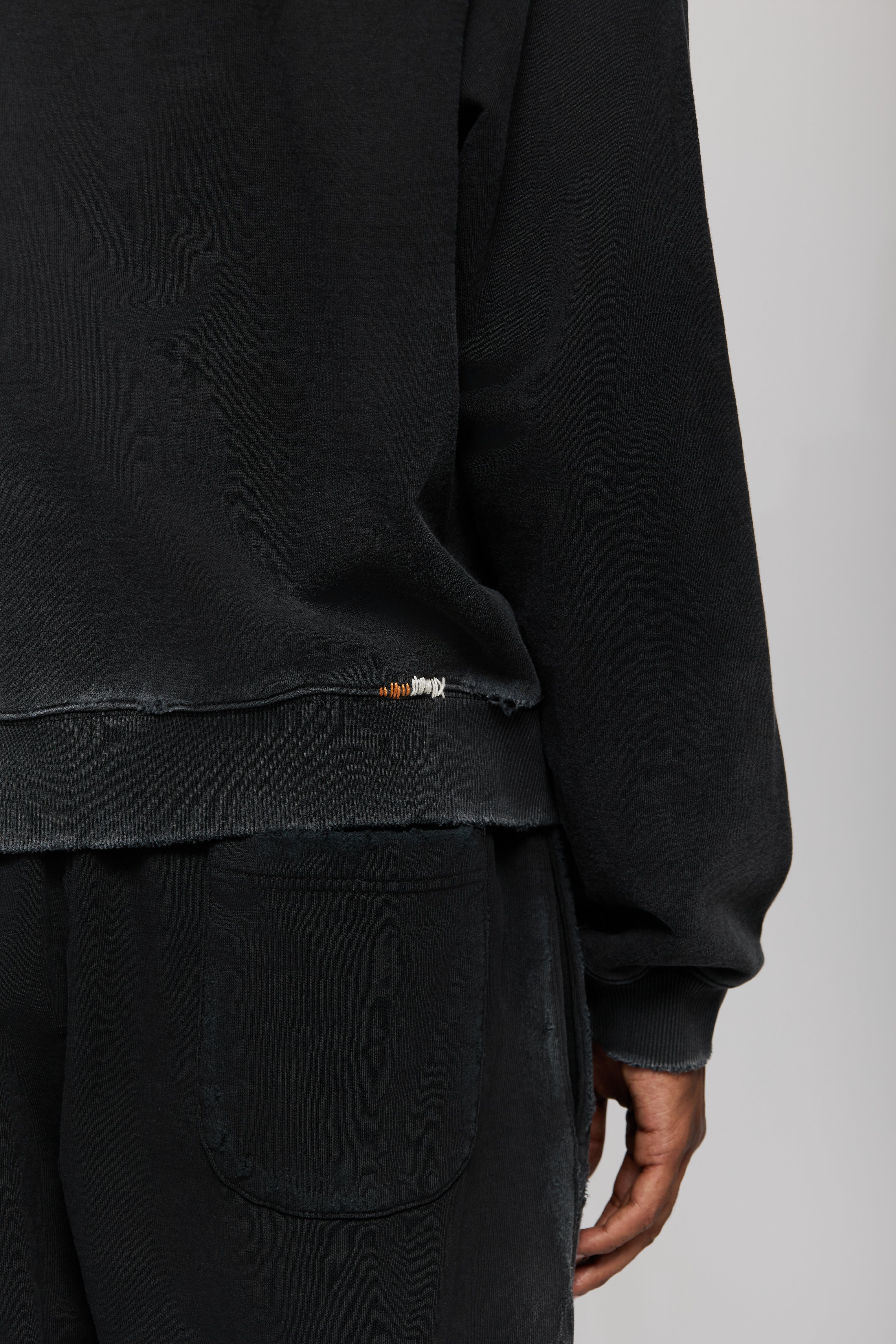 paura-Arabica Full Zip Hoodie Black-15DP30030000001