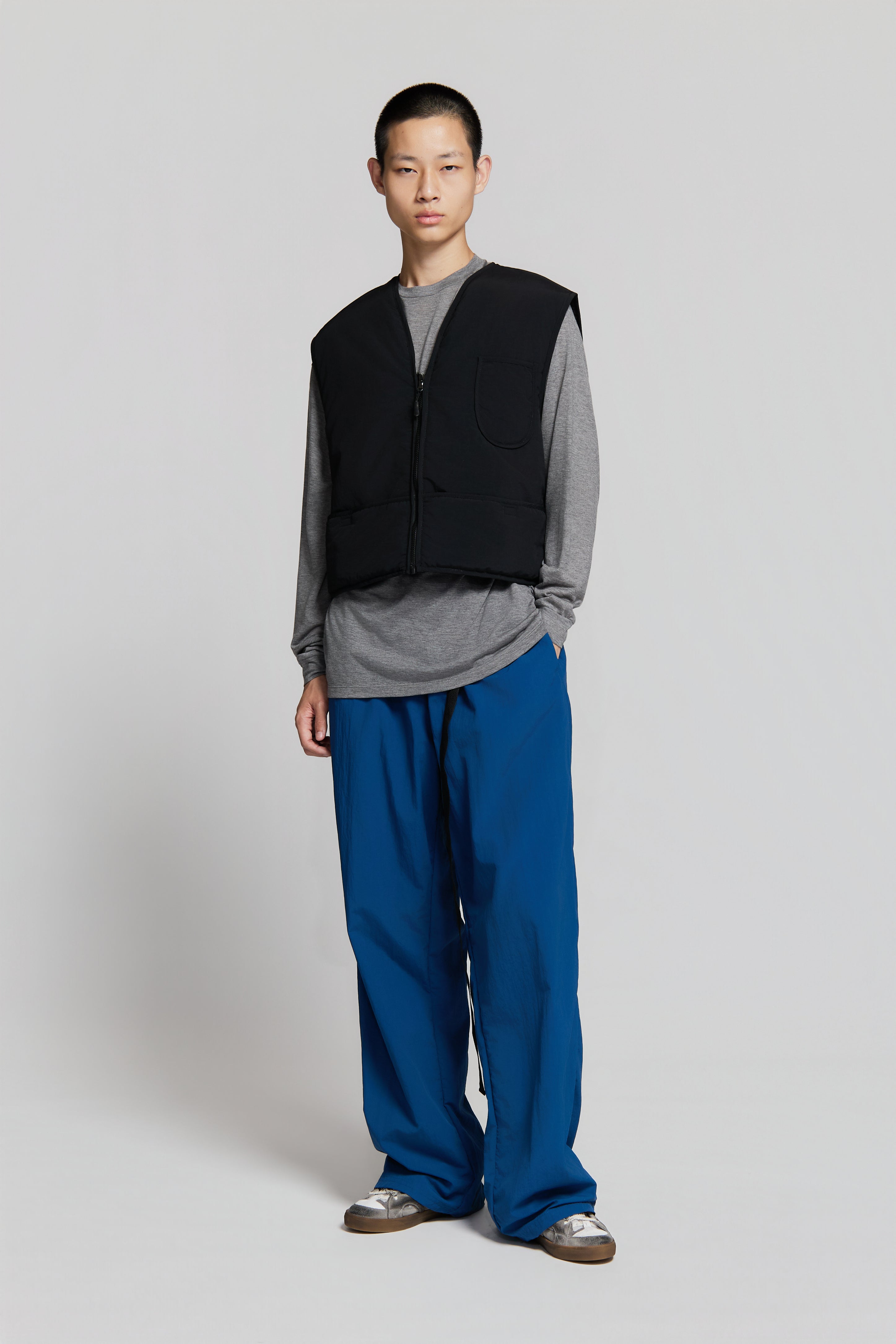 paura-Brooklyn Pants Steel Blue-15DP40150000008