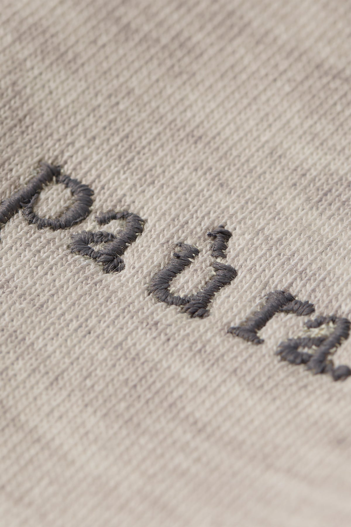 paura-Ciril Embroidered Raglan Hoodie - Grey Melange-16DP30062040026