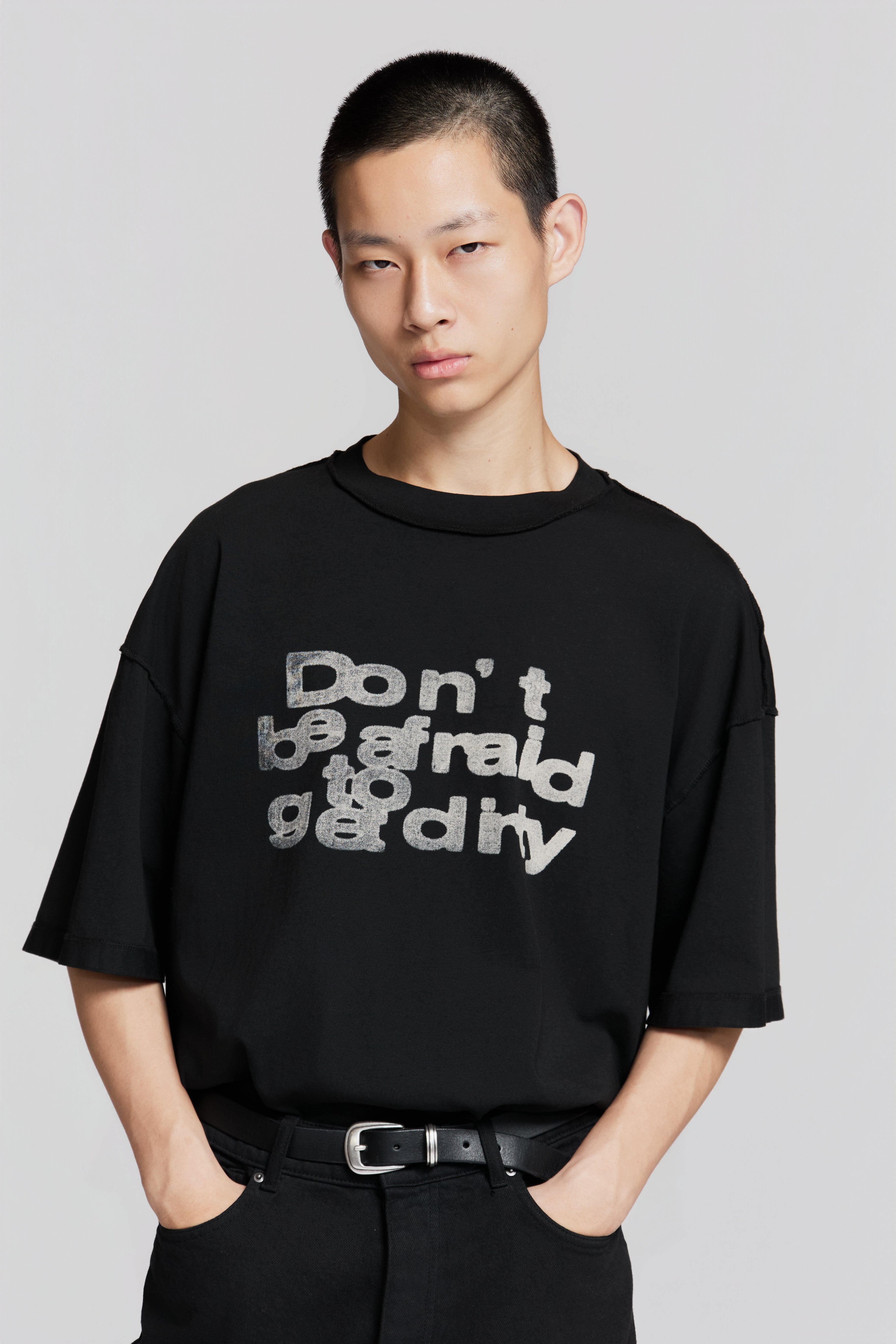 paura-Costa "Dbatgd" Oversized T-Shirt Black-15DP10021020001