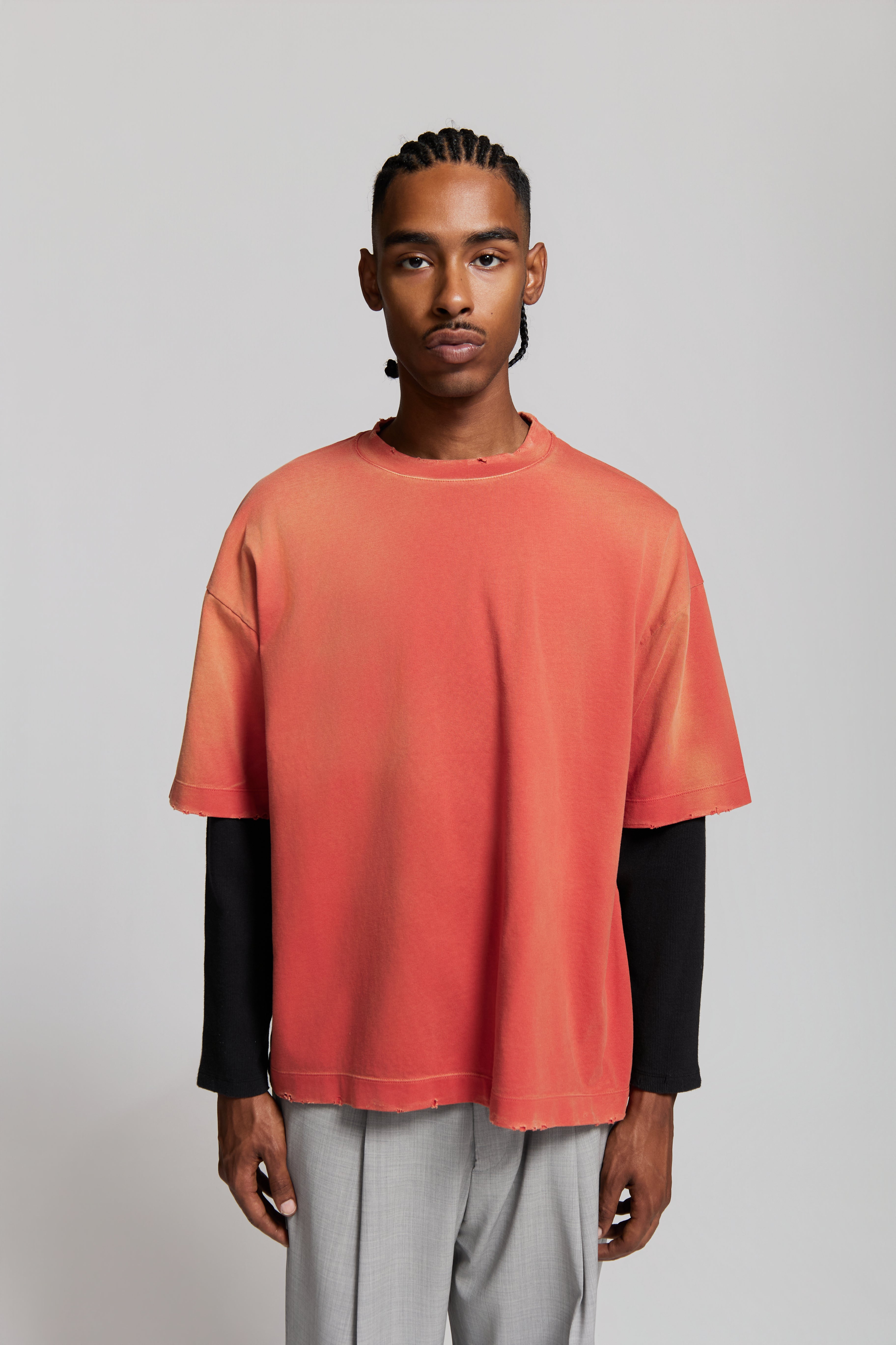 paura-Costa Oversized T-Shirt HQ Red-15DP10021010012