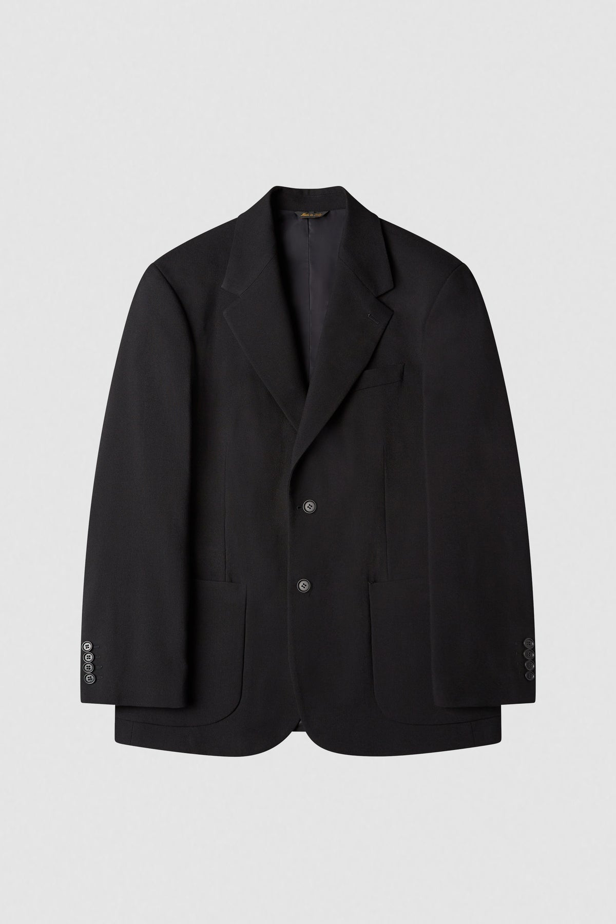 paura-Crew Single-Breasted Jacket - Black-14DP00070000090