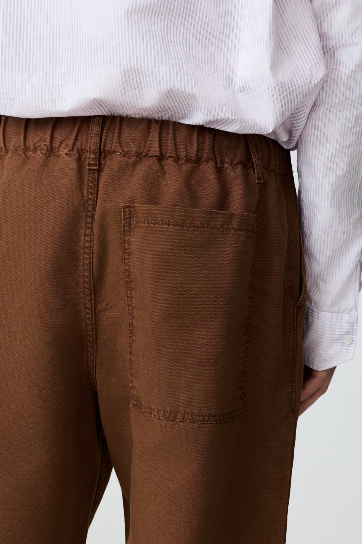 paura-Diogene Wide-Leg Elasticated Trousers - Tobacco-16DP40210000001