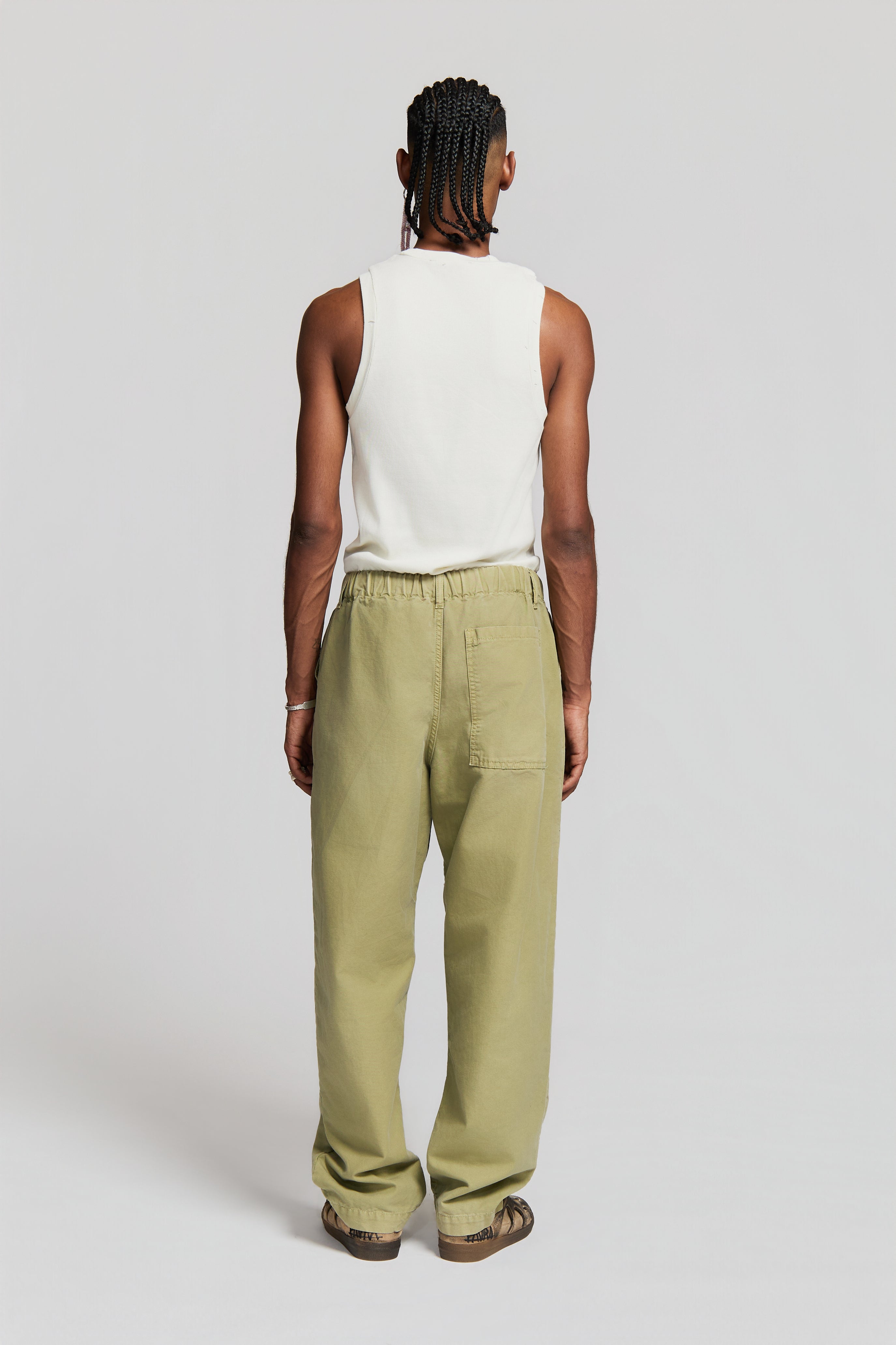 paura-Diogene Workwear Pants Sage-15DP40090000014
