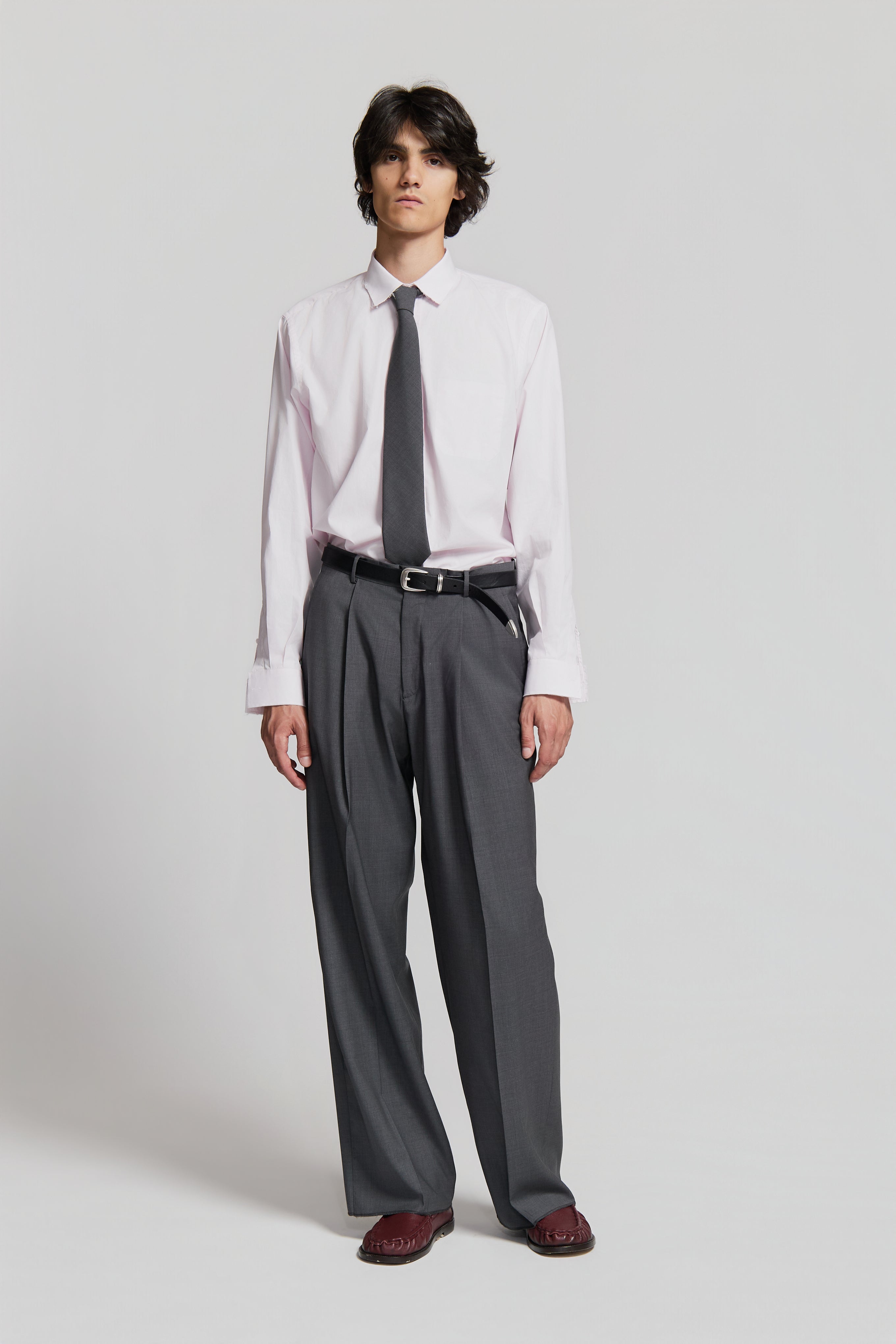 paura-EGON CLASSIC PANTS MEDIUM GREY-