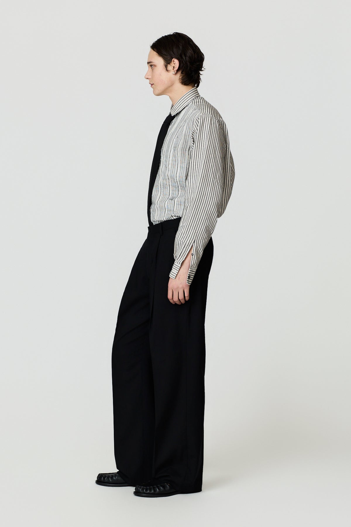 paura-Egon Wide-Leg Trousers - Black-16DP40040000001