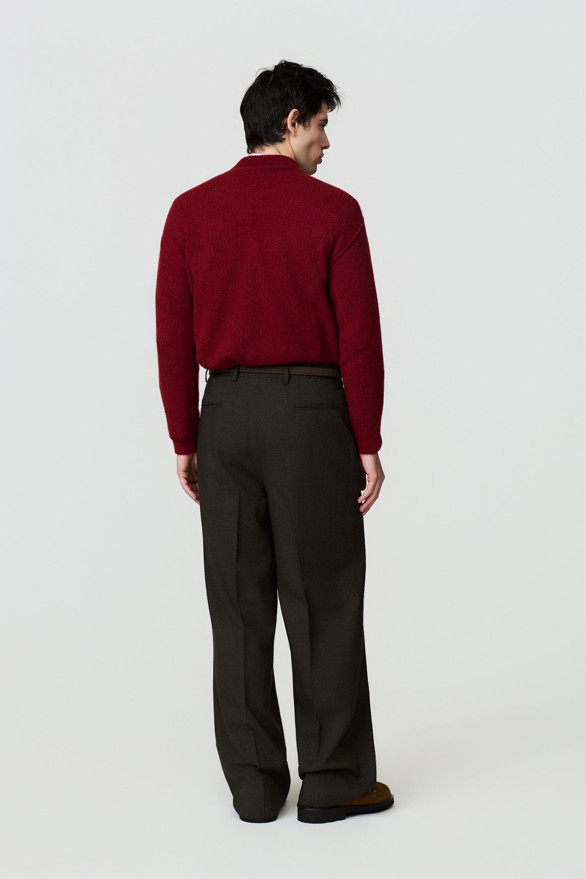 paura-Egon Wide-Leg Trousers - Dark Green-