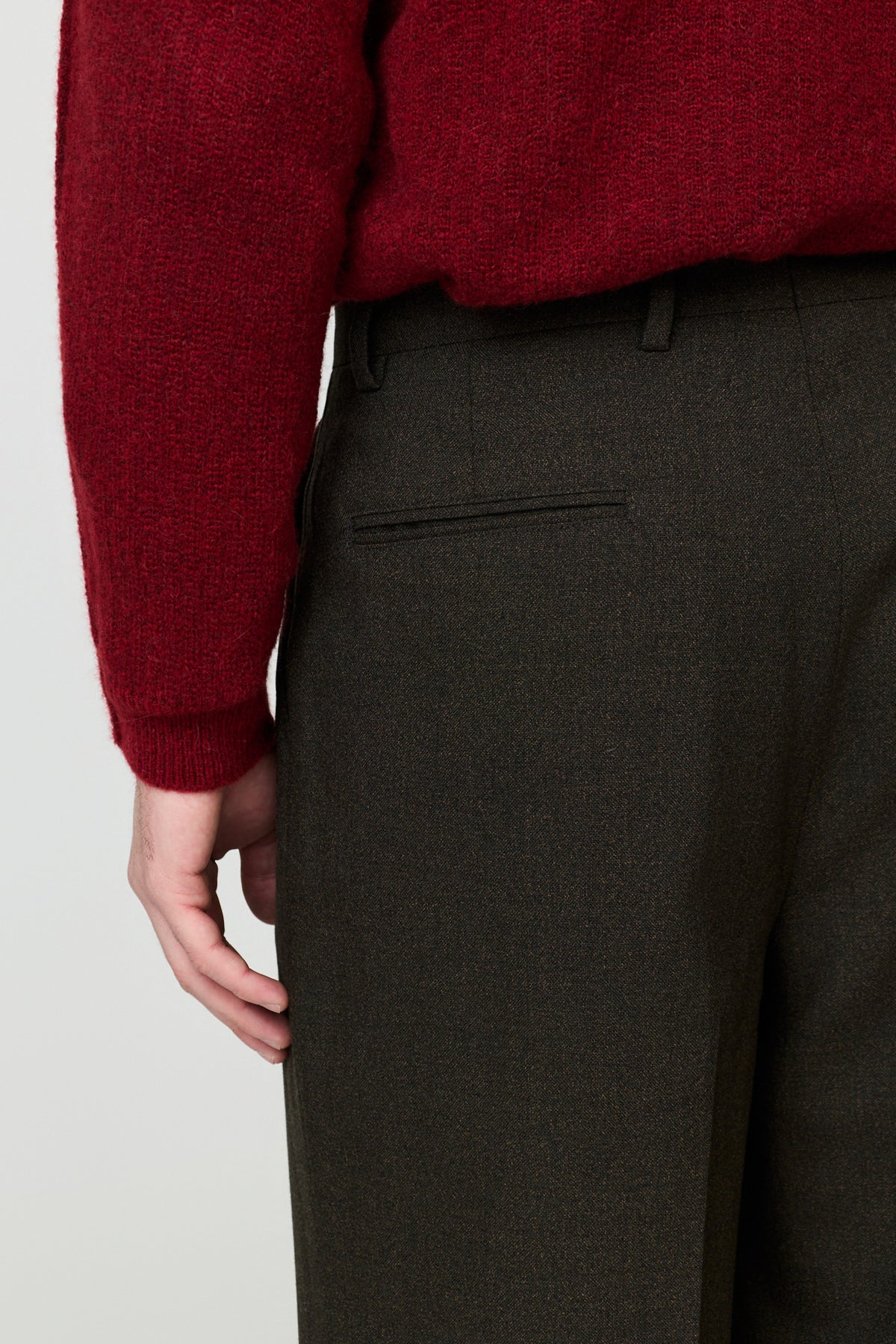 paura-Egon Wide-Leg Trousers - Dark Green-