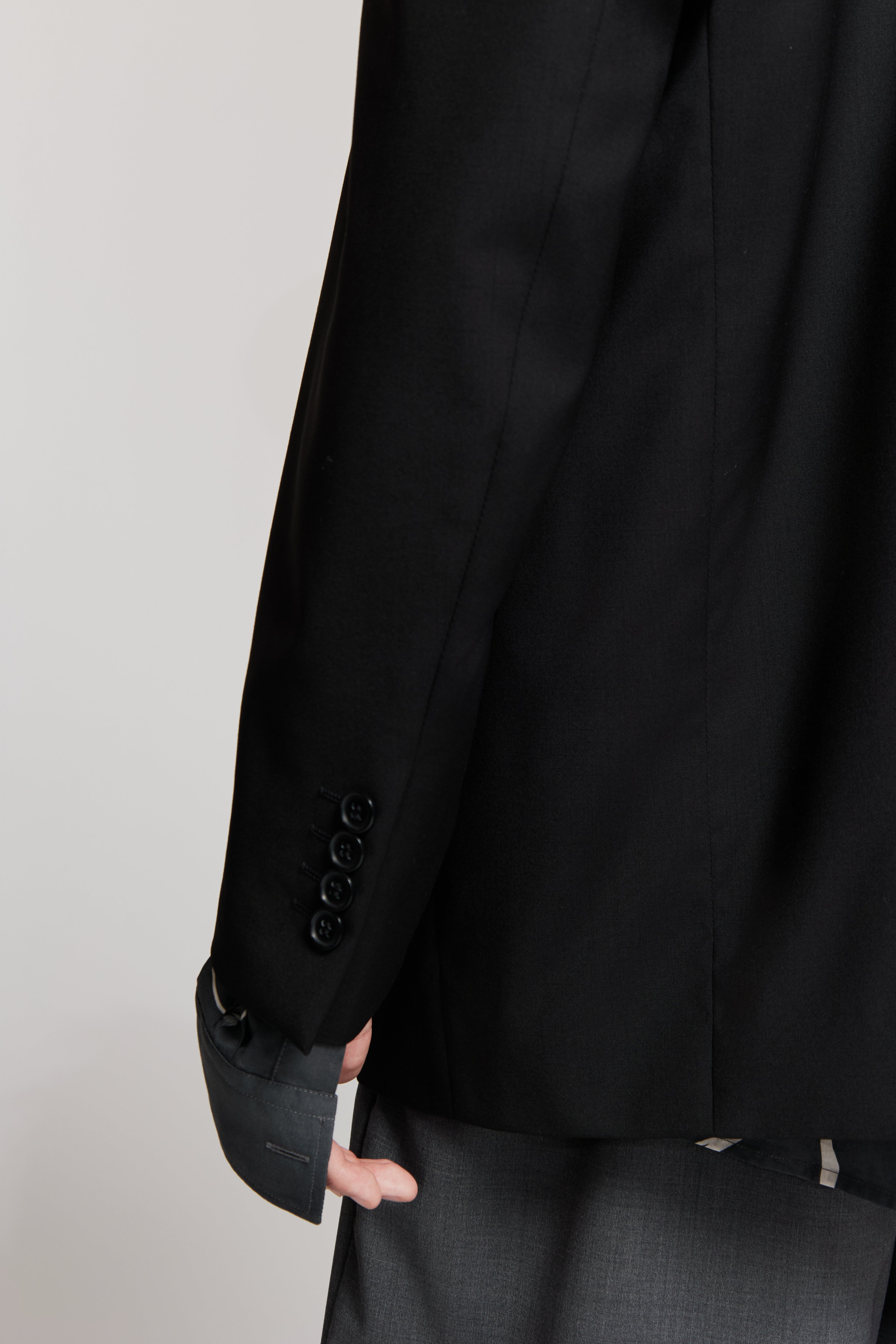 paura-Elio Doublebreasted Jacket Black-15DP50030000001
