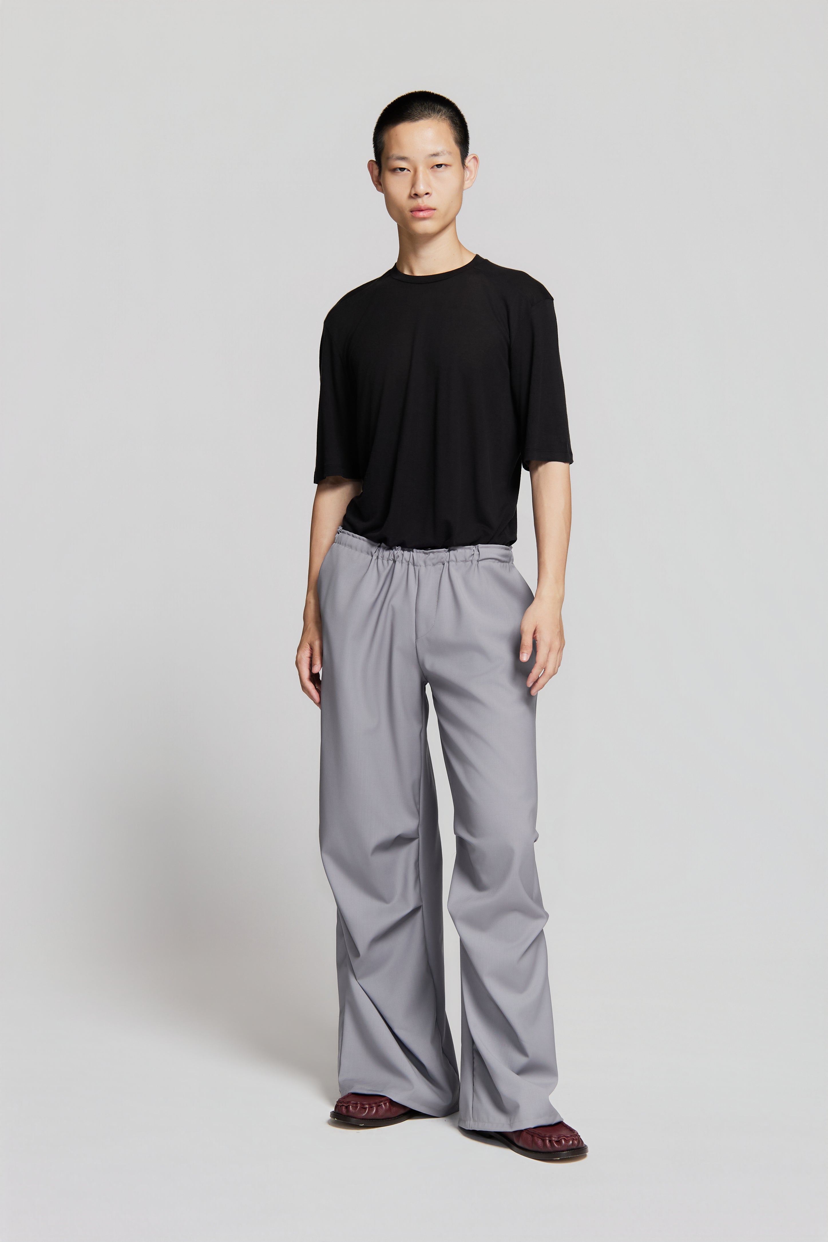 paura-Fan Oversized Pants Lilac Grey-15DP40140000003