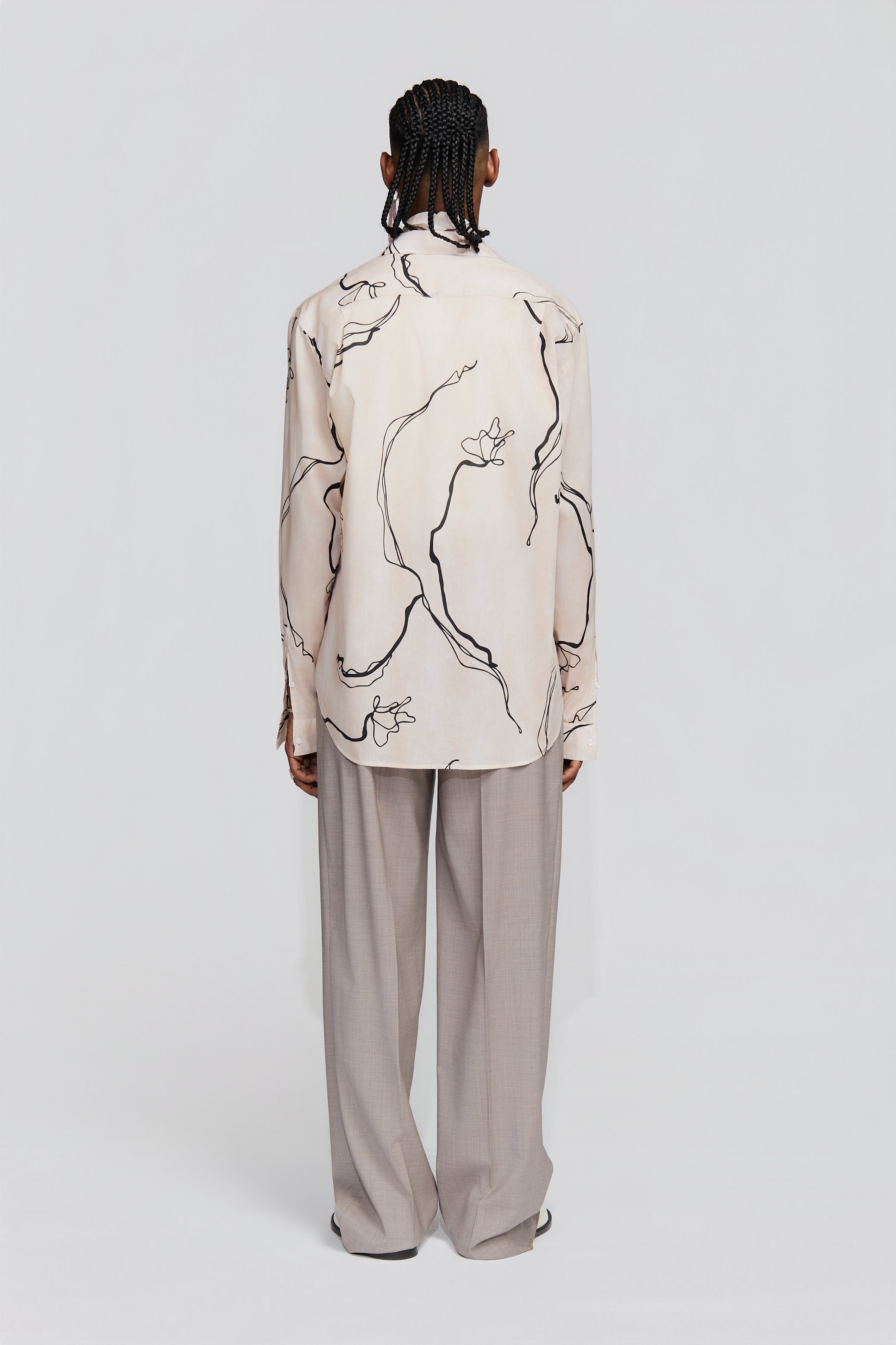 paura-Fedone Shirt Beige/Black-15DP20030000026