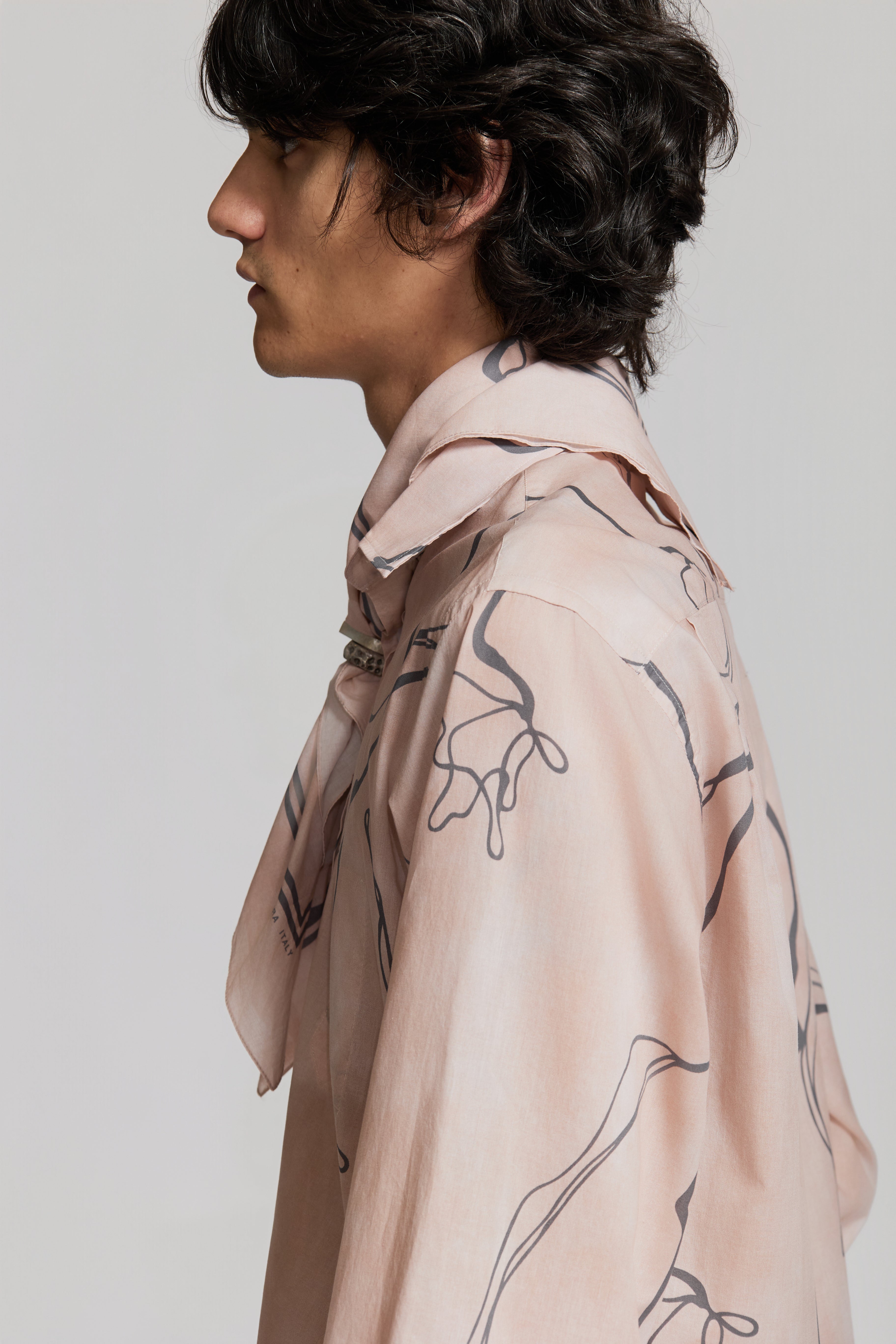 paura-Fedone Shirt Pink/Grey-15DP20030000026