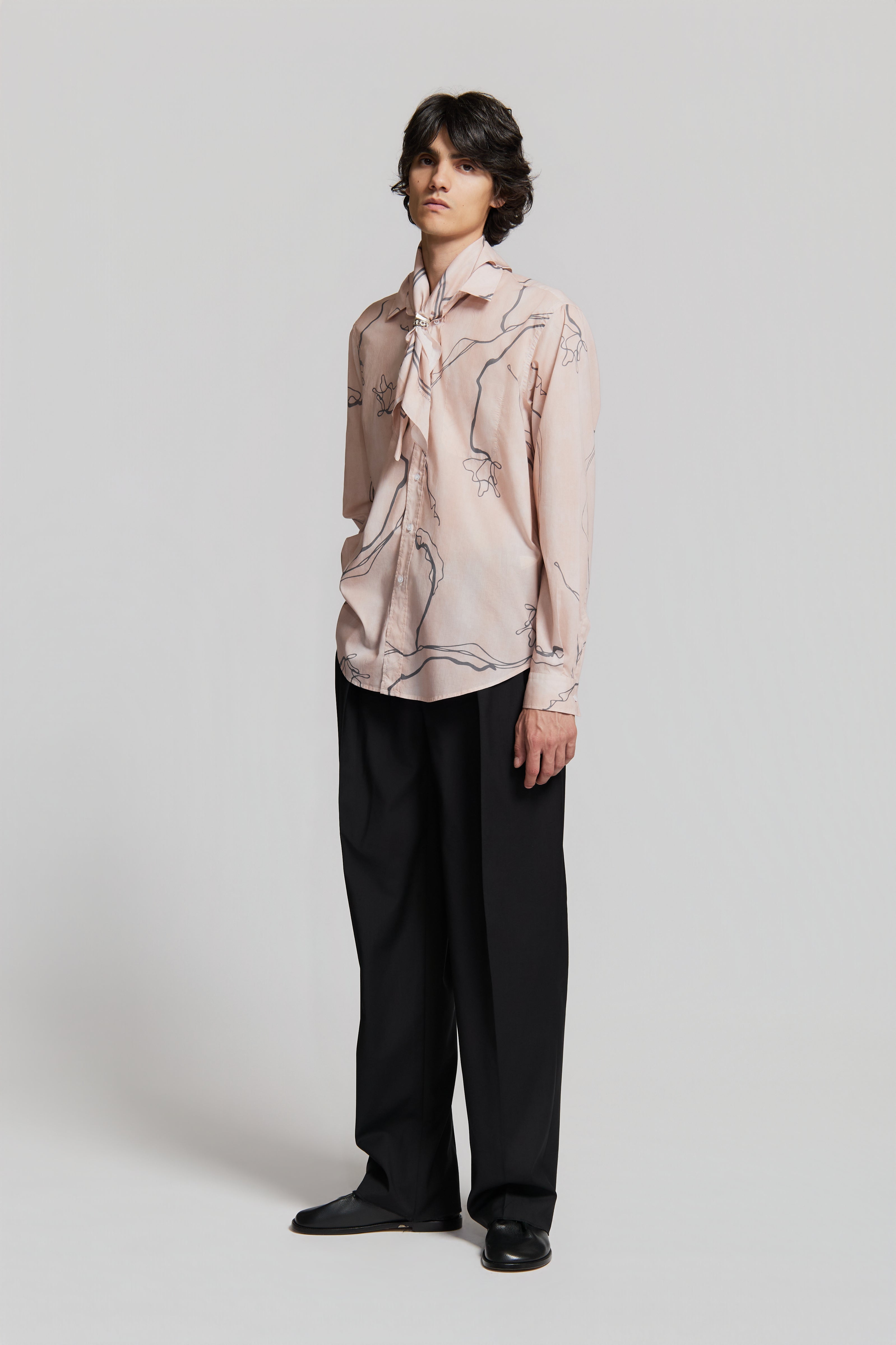 paura-Fedone Shirt Pink/Grey-15DP20030000026