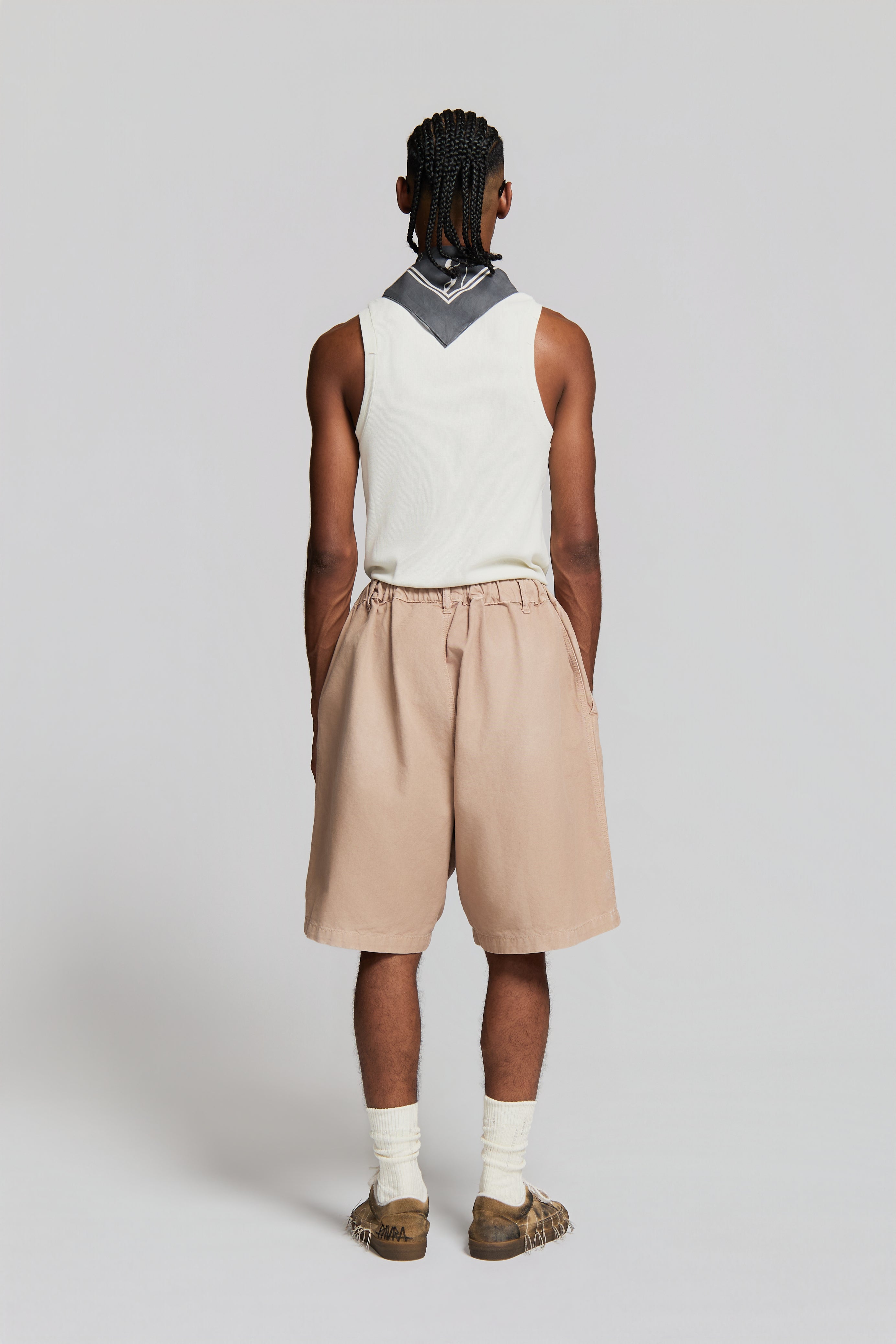 paura-Foolish Oversized Shorts Mud-15DP40100000015