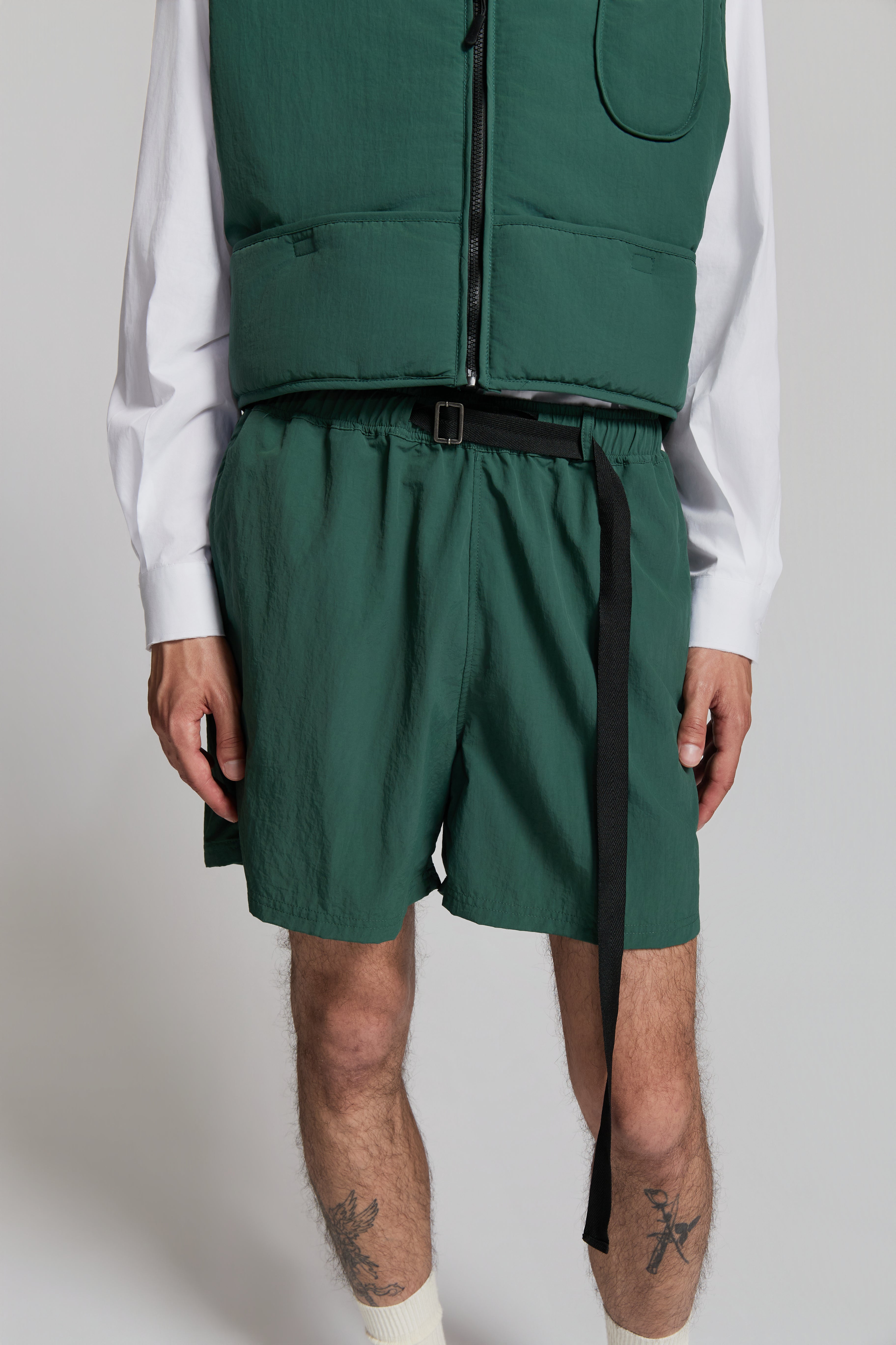 paura-Harlem Shorts Forest Green-