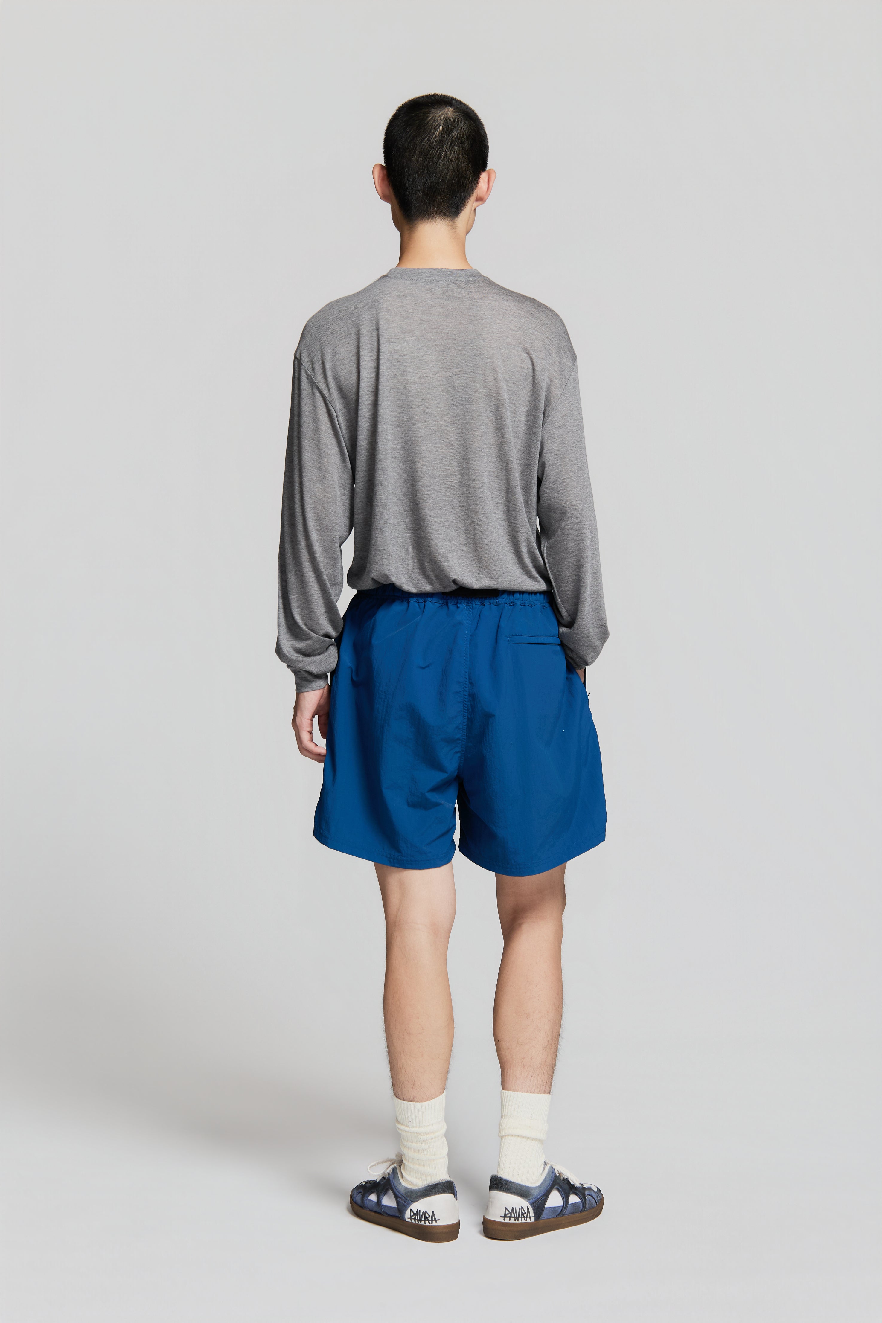 paura-Harlem Shorts Steel Blue-15DP40160000008