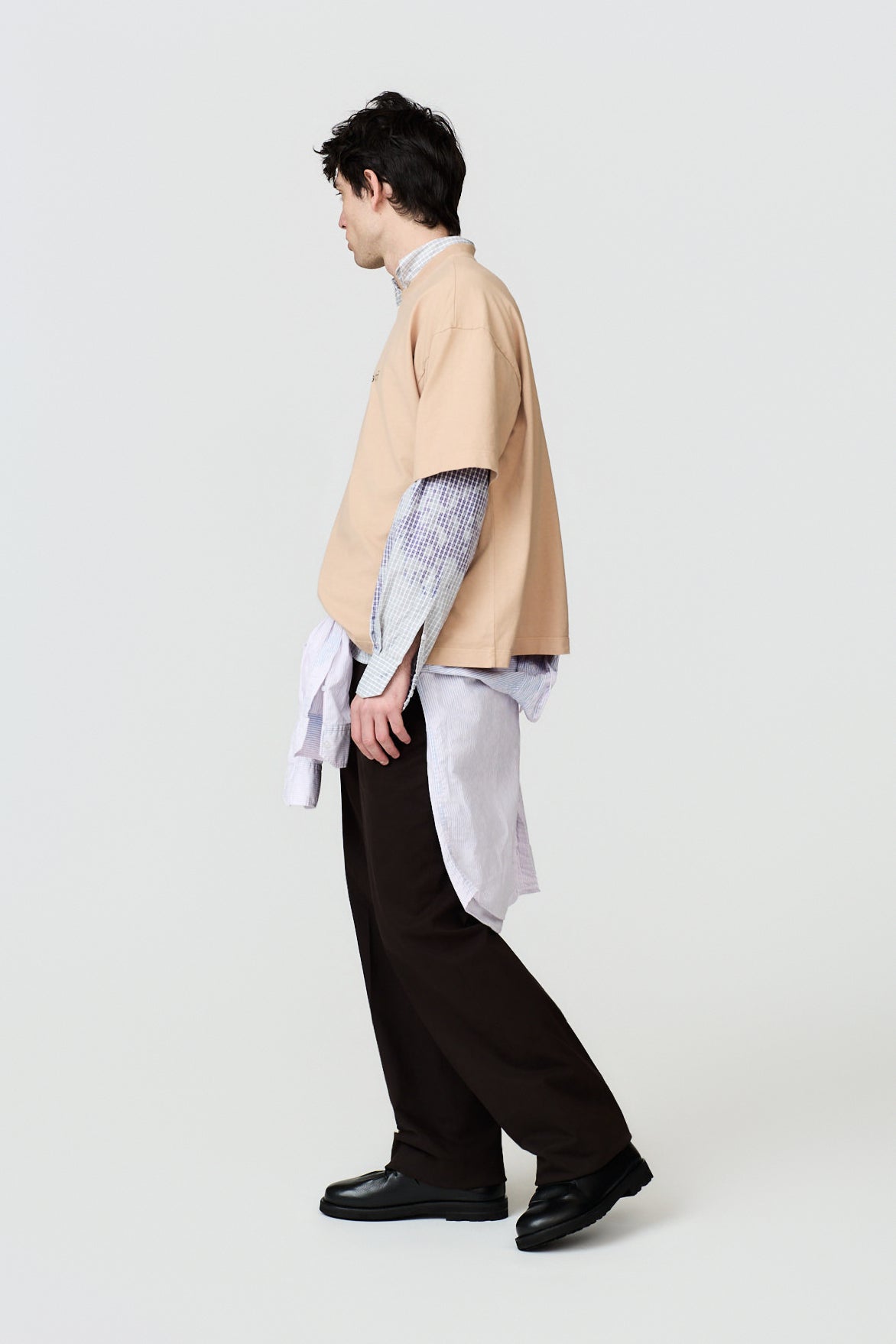 paura-Juno "The Balancing Act" Oversize Tee - Nude-16PD10032040064