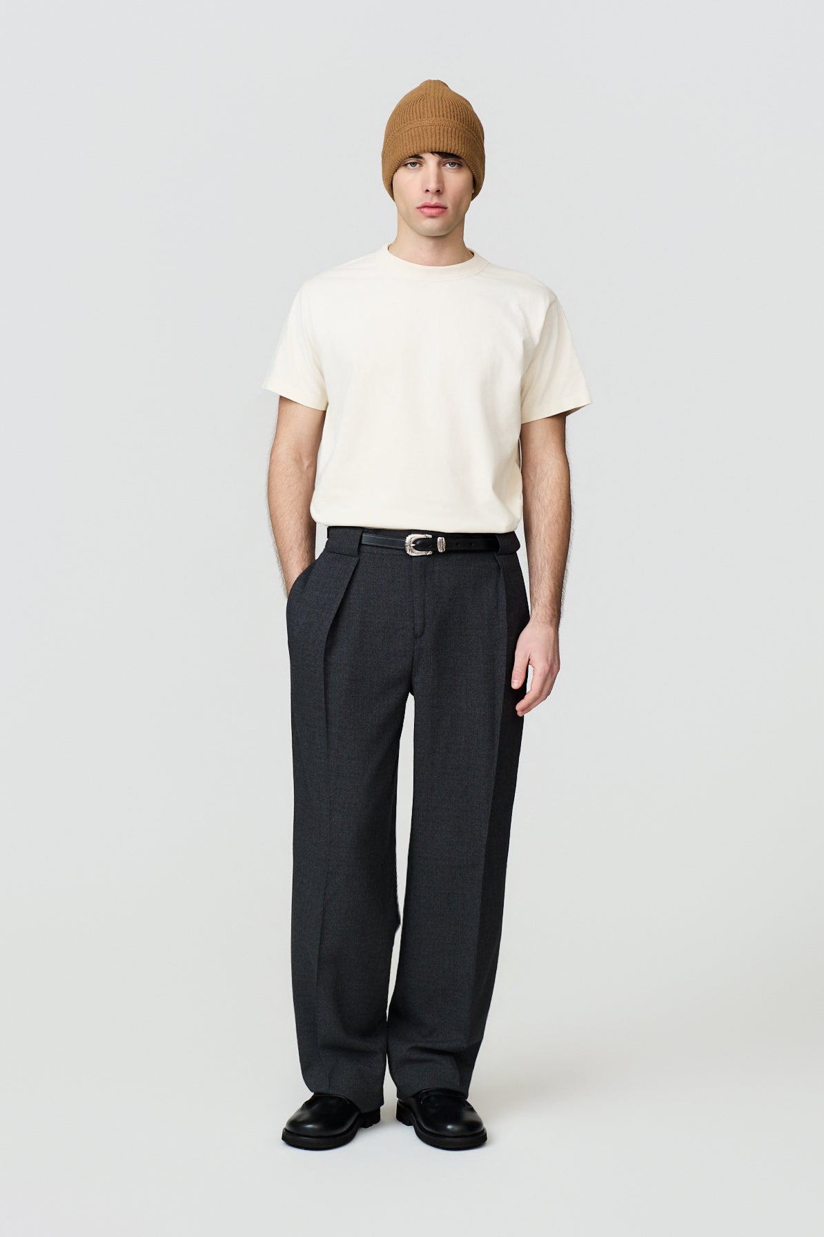 paura-Kansas Regular Tee - Milk-16DP10052040067