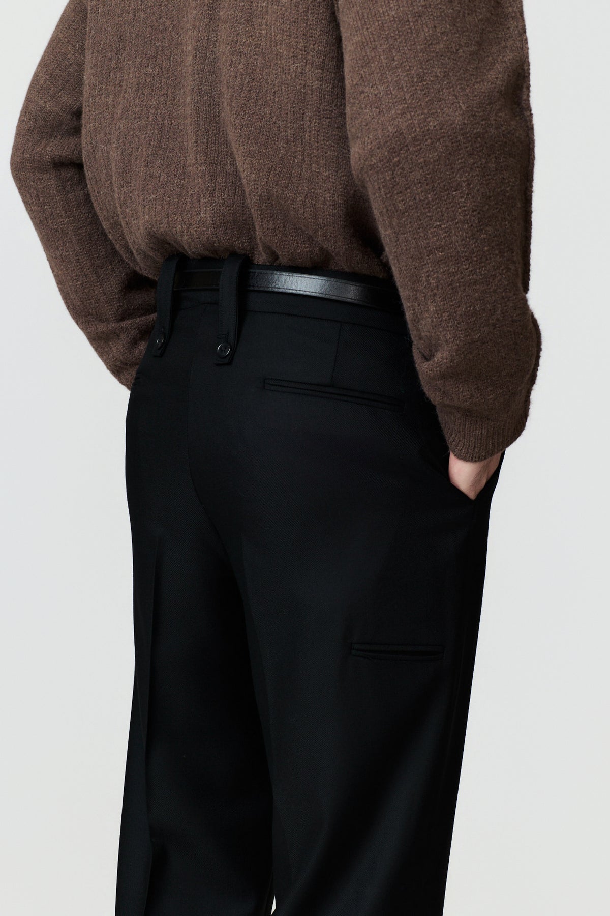 paura-Lico Wide-Leg Trousers - Black-14DP40180000090