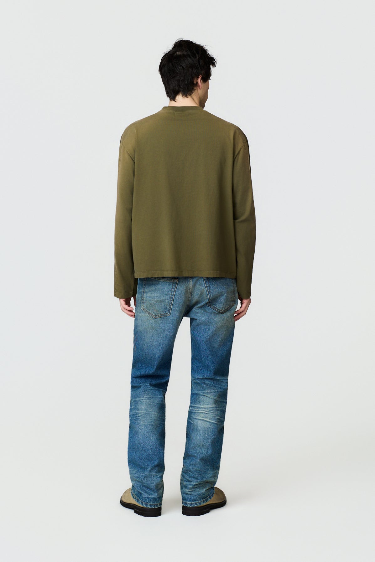 paura-Manuelito Long Sleeve - Military Green-16DP10062040068