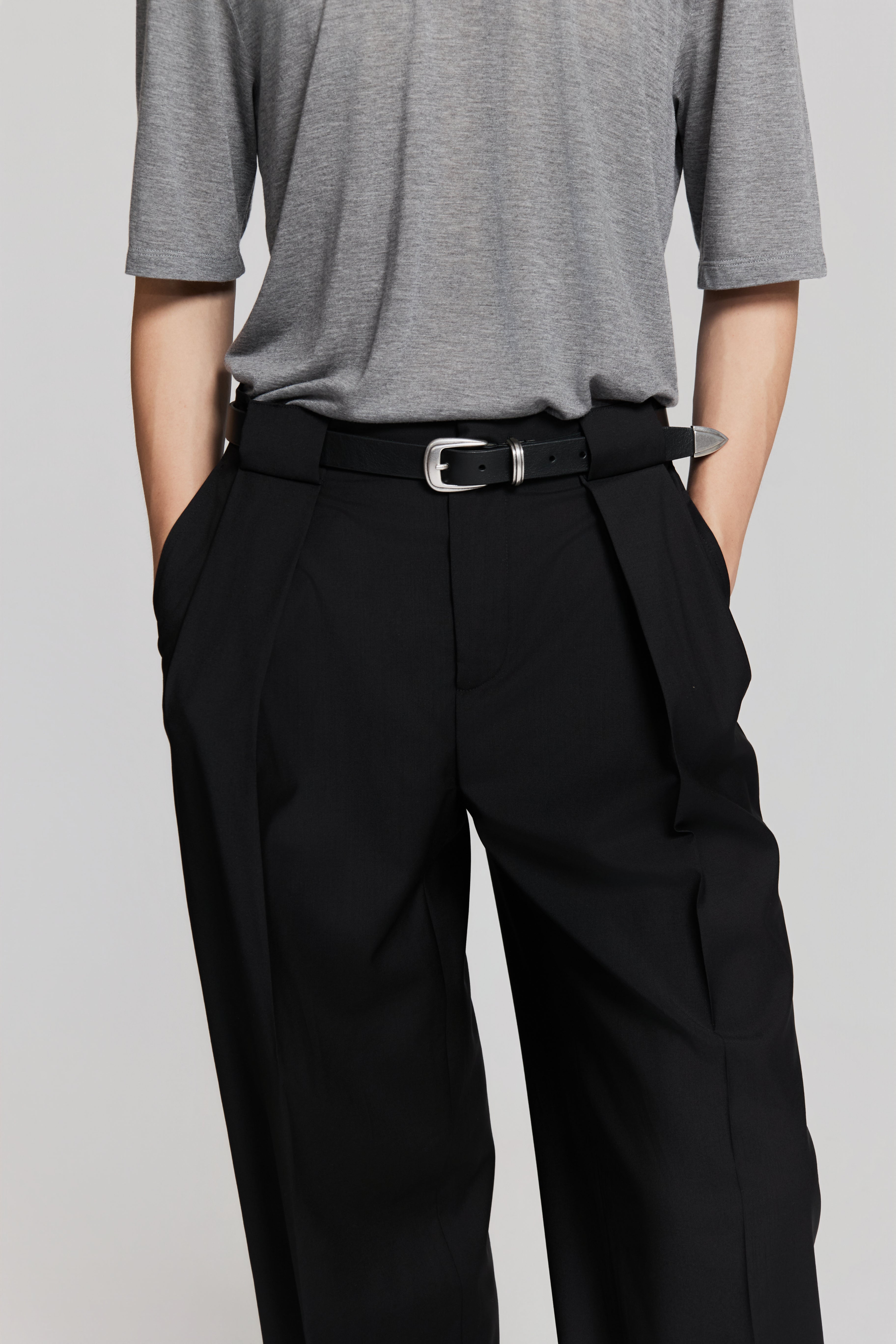 paura-Noge Classic Pants Black-15DP40050000001