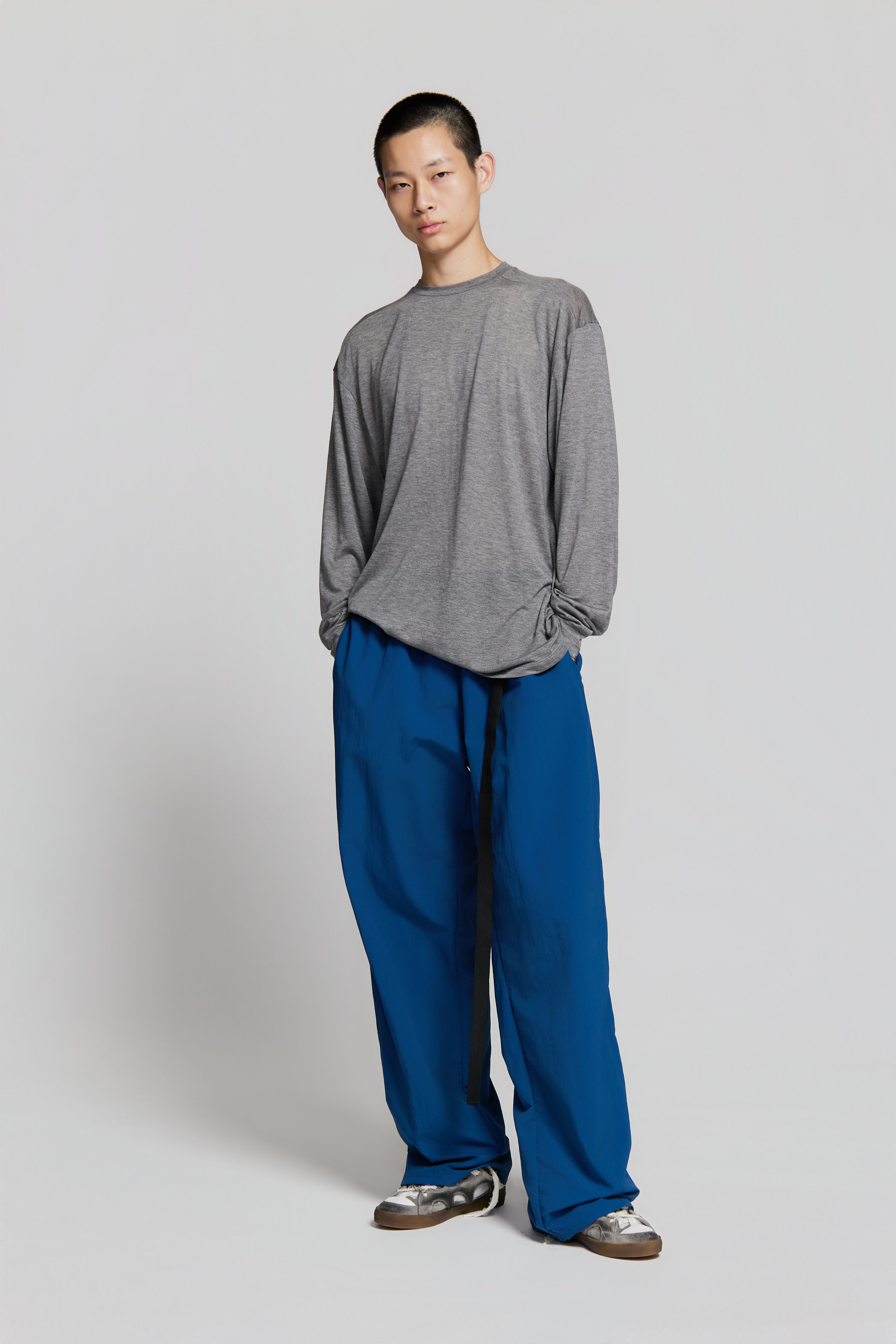 paura-Obi Longsleeve Medium Grey Melange-15DP10080000023
