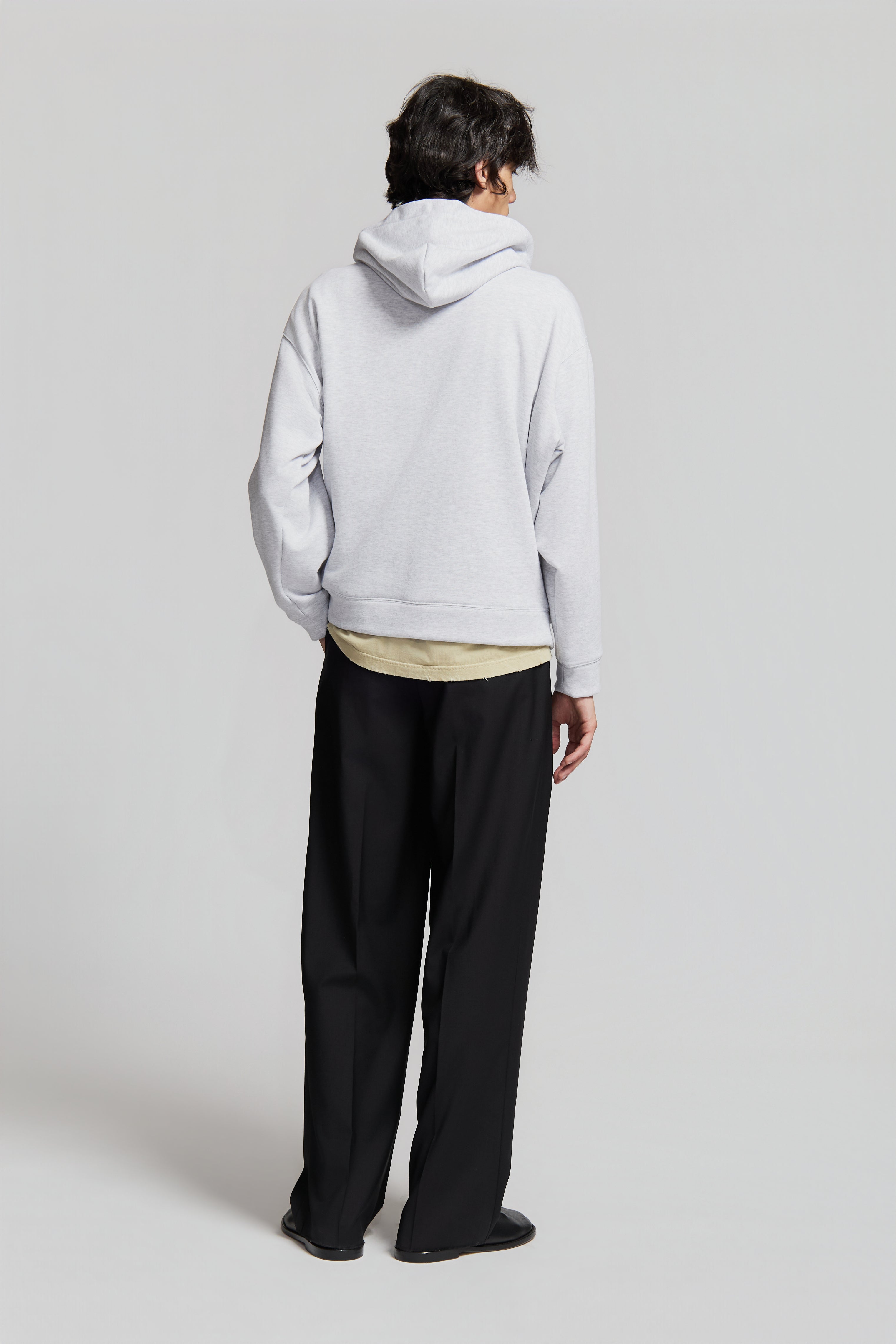 paura-Santi Hoodie Galleria Paura Corsivo Grey Melange-15DP30012030024
