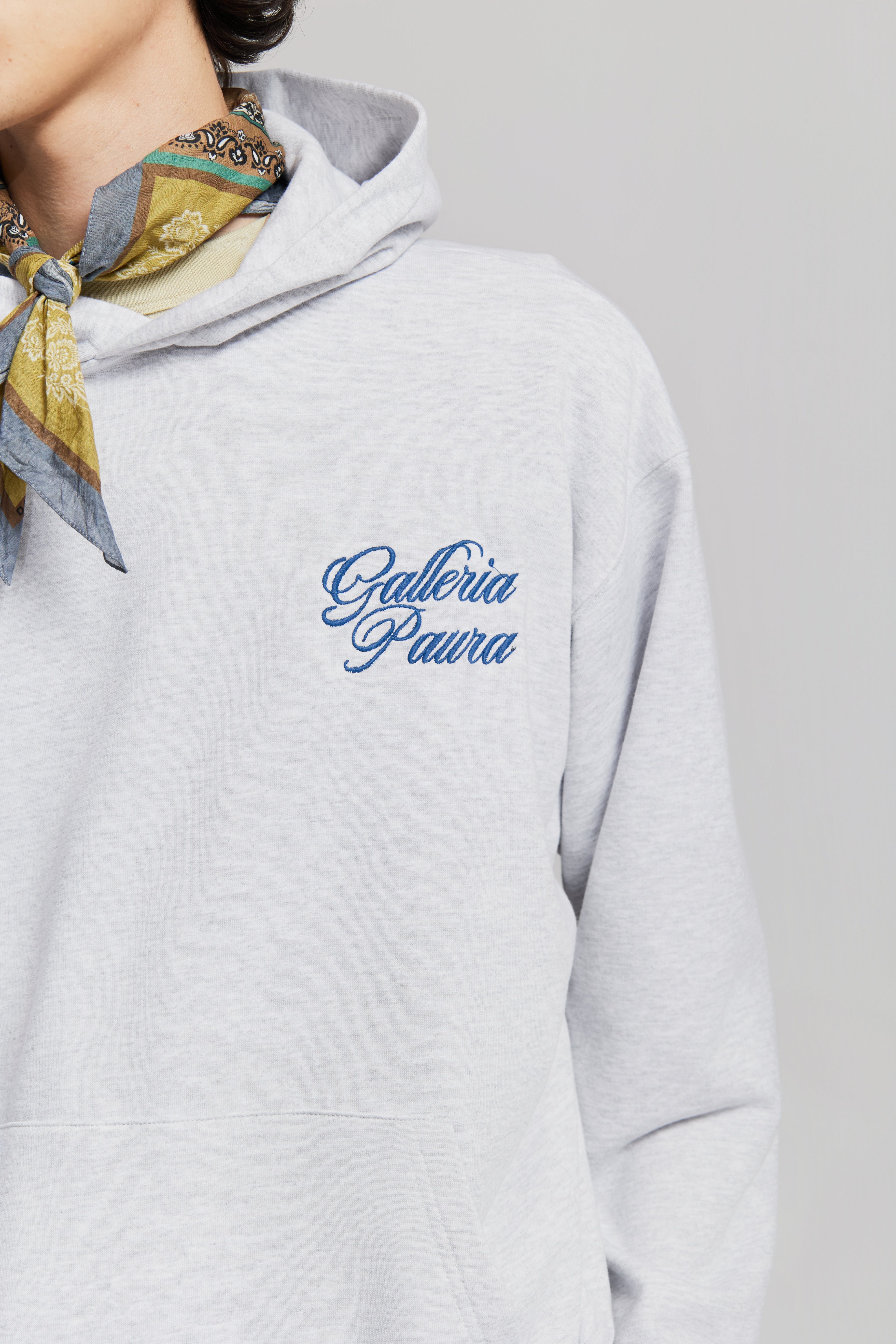 paura-Santi Hoodie Galleria Paura Corsivo Grey Melange-15DP30012030024