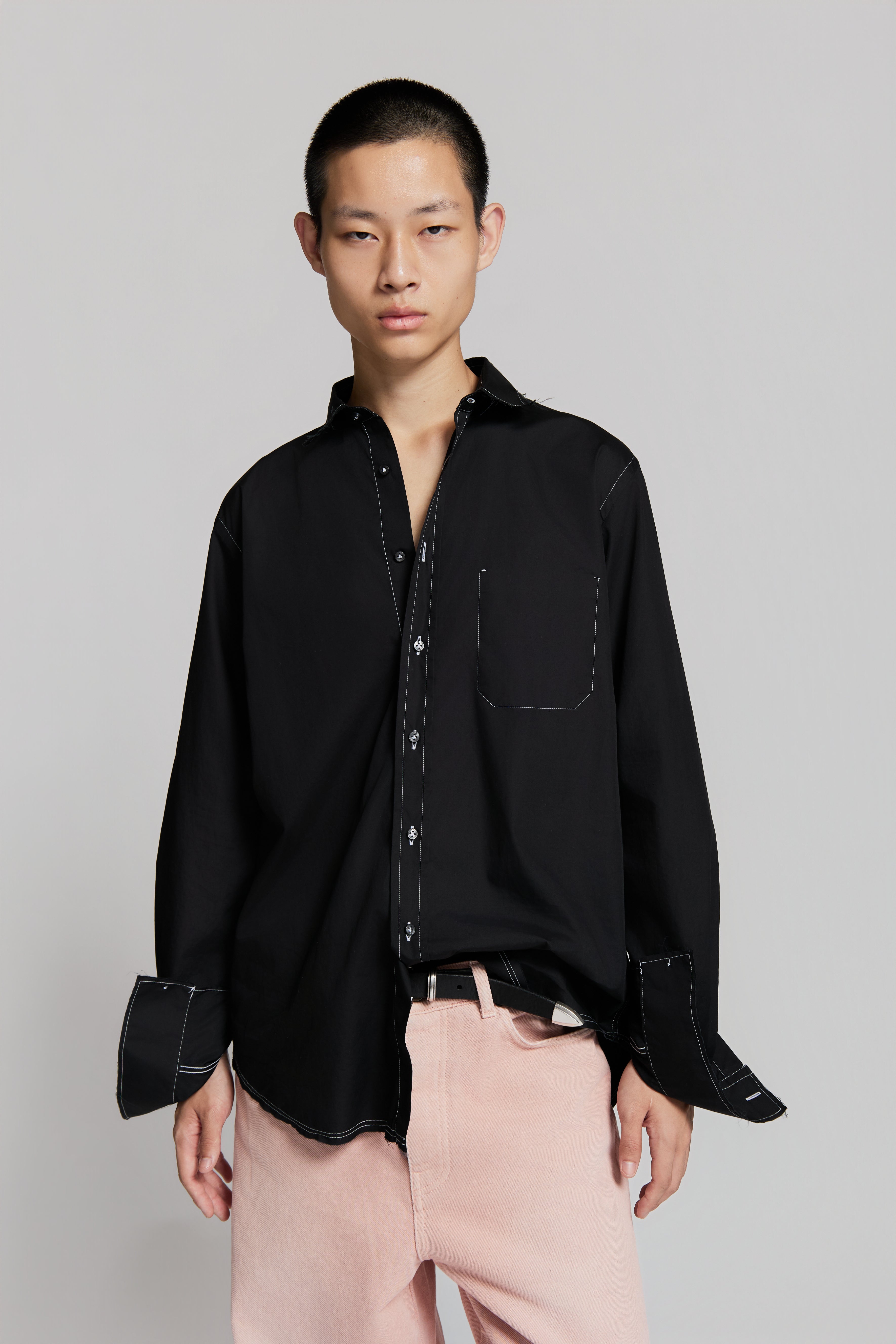 paura-Talete Shirt Black-15DP20050000001