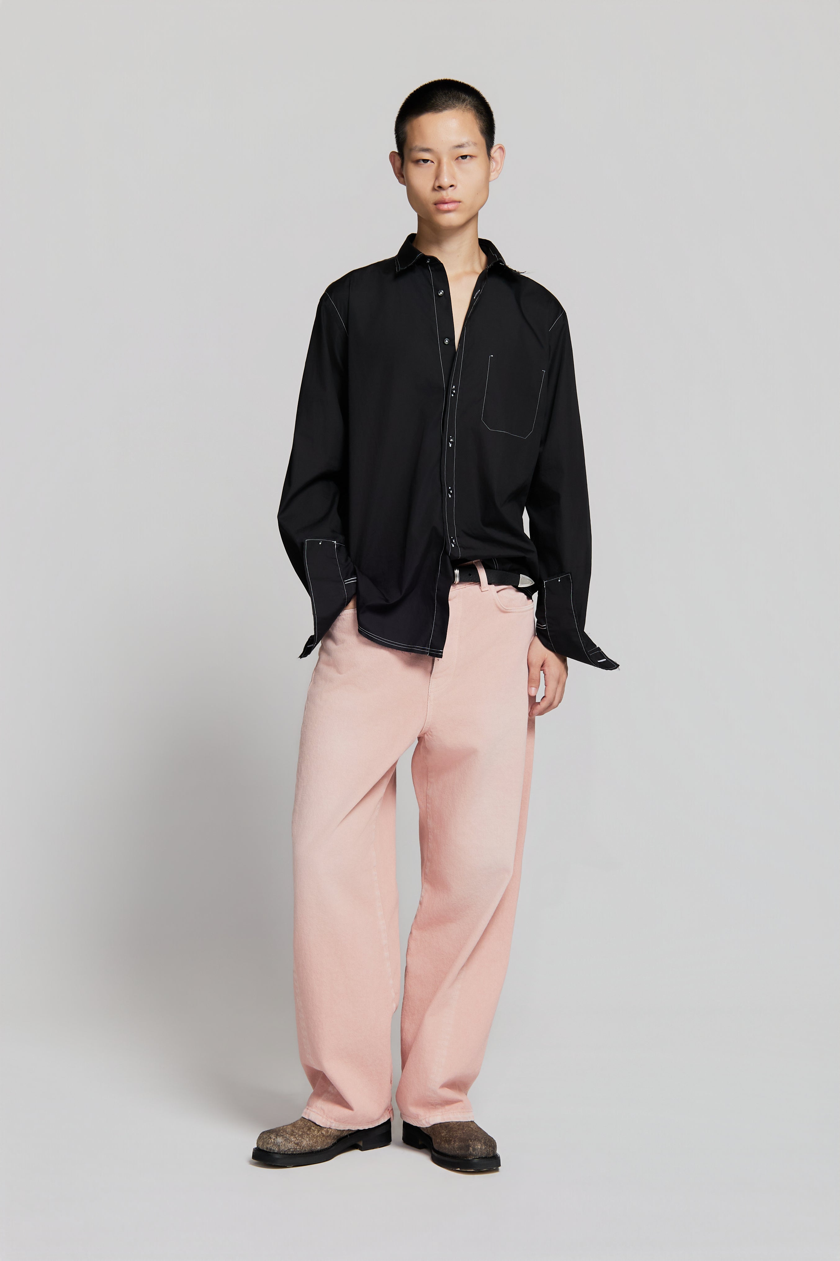 paura-Talete Shirt Black-15DP20050000001