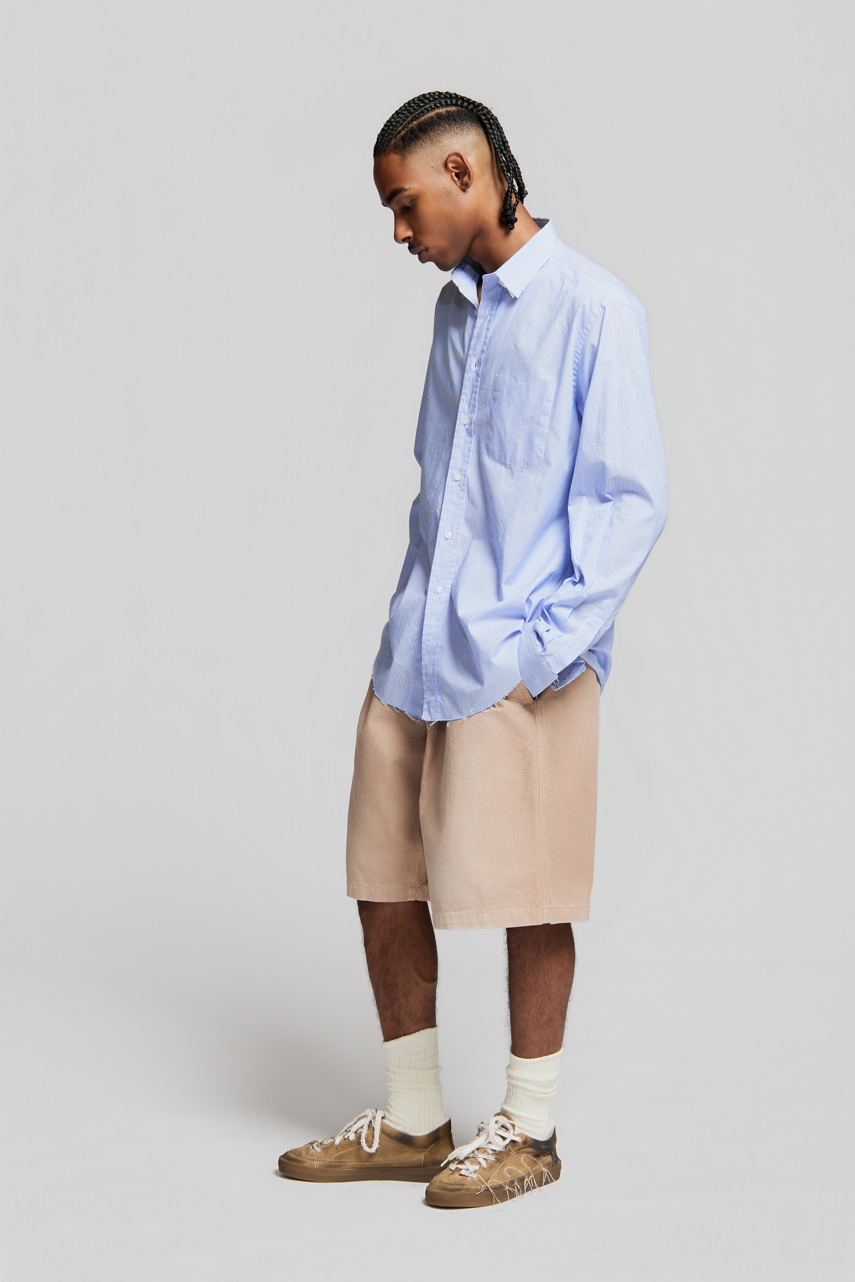paura-Talete Shirt Stripes Light Blue/White-15DP20050000030