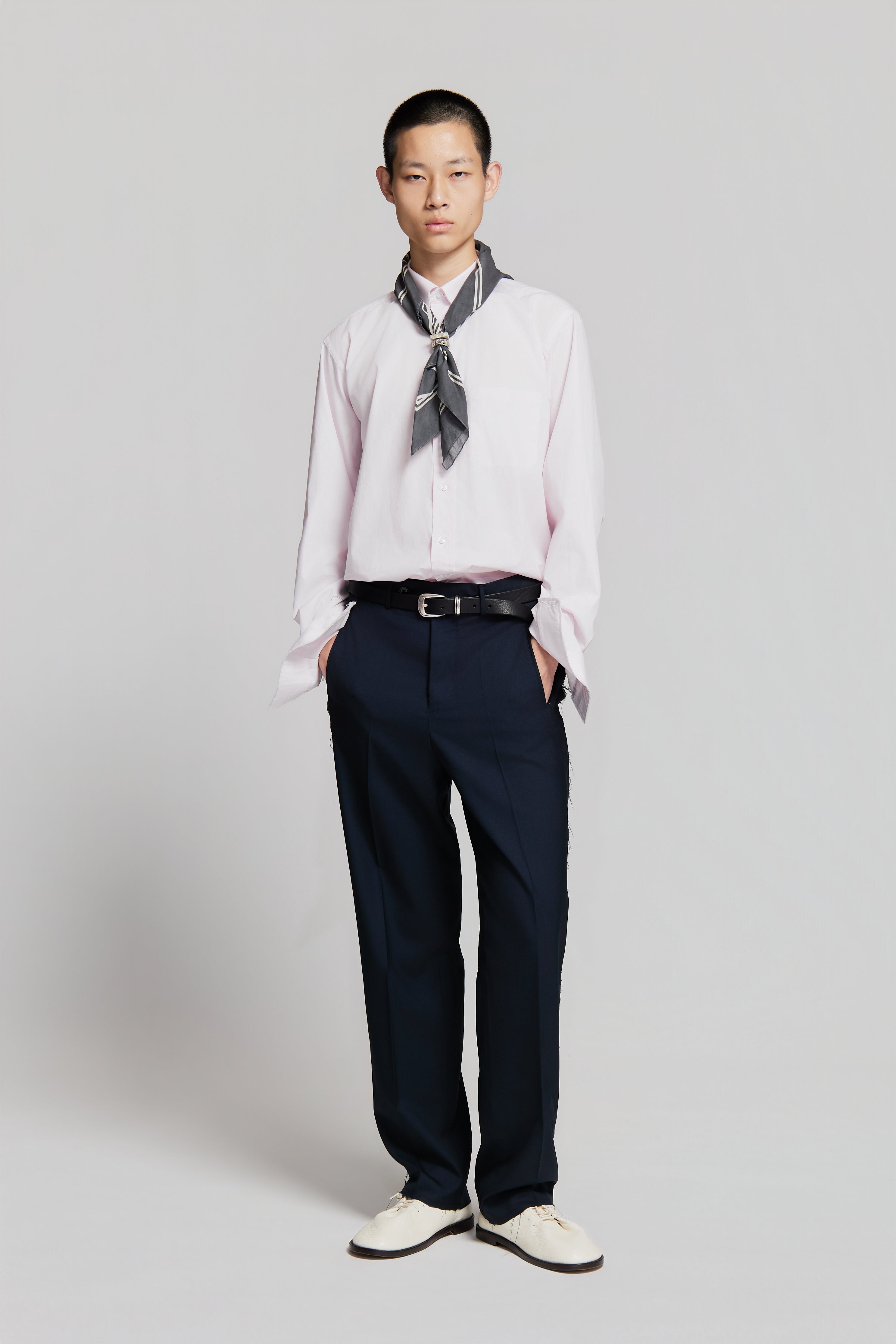 paura-Troy Classic Pants Dark Blue-15DP40060000006