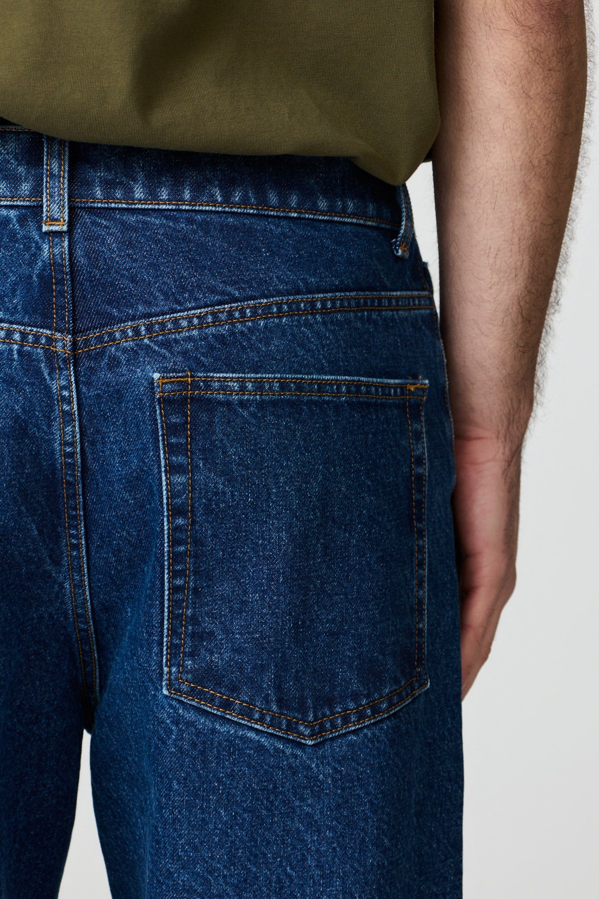 paura-Twist Oversized 5-Pocket Denim - Medium Blue-16DP40130000056