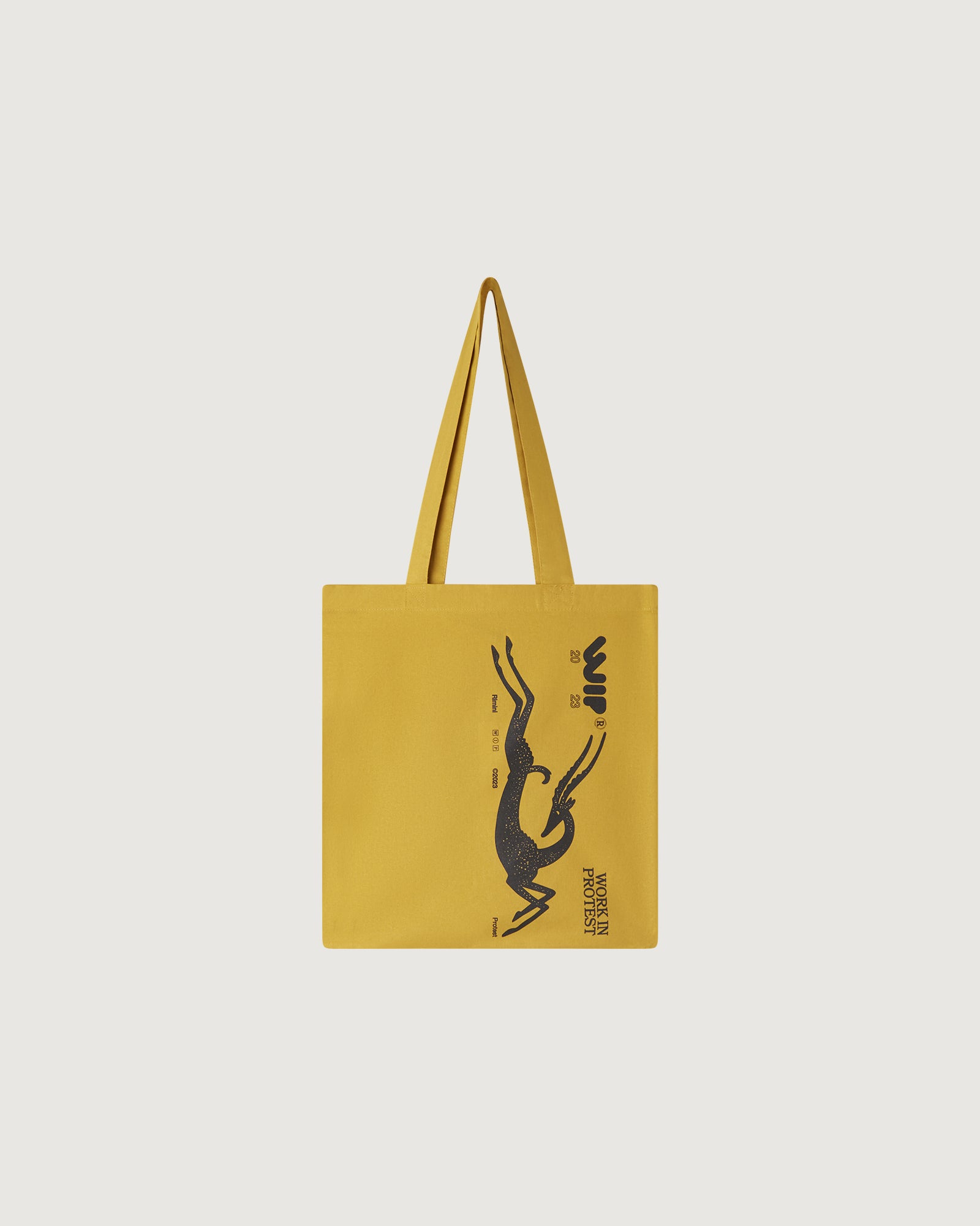 paura-Wip Tote Bag - Mustard-