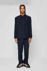 CREW SINGLEBREASTED SUIT JACKET DARK BLUE