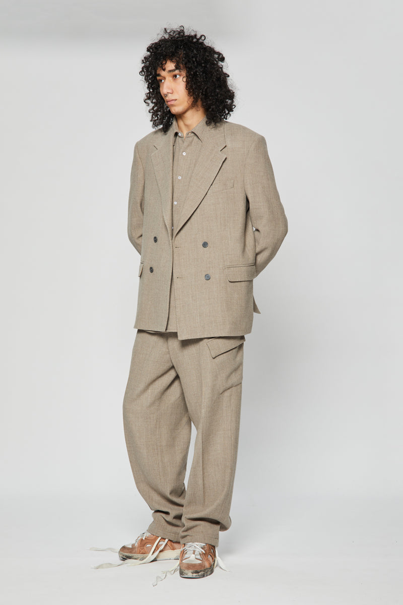 THOM DOUBLEBREASTED SUIT JACKET BEIGE