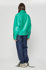 EFREM LEATHER JACKET GREEN