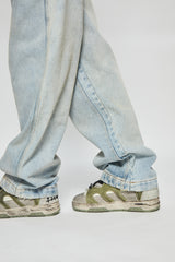 VIVIENNE WORK PANT STONE WASHED LIGHT BLUE