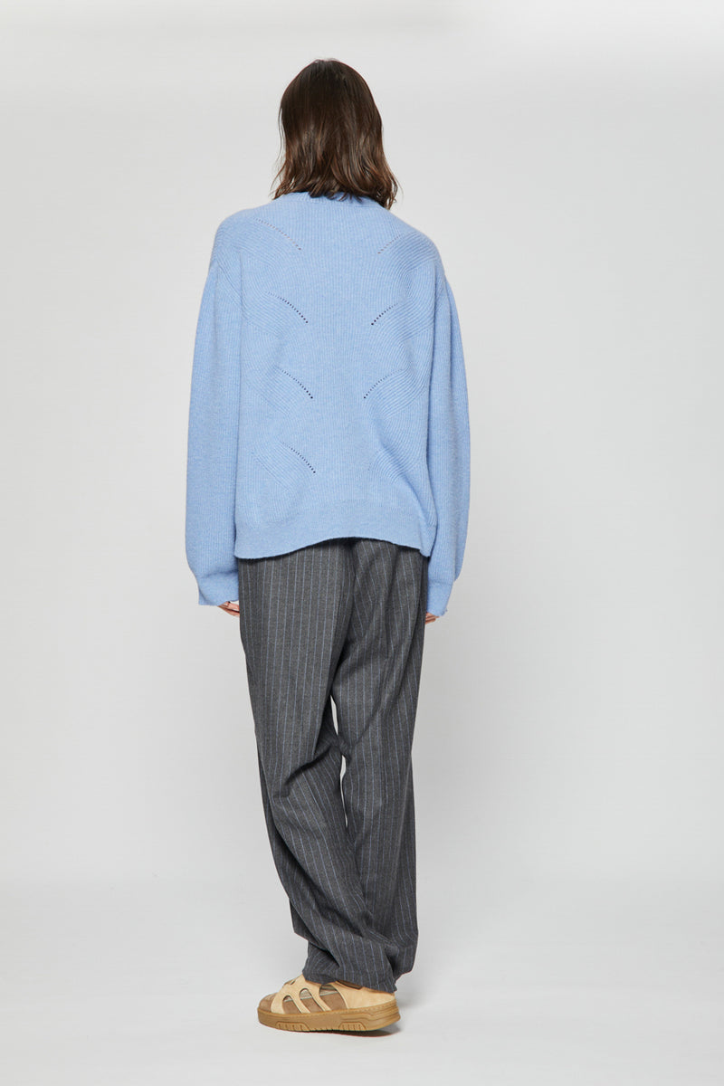 GENOVA CREWNECK SWEATER LIGHT BLUE