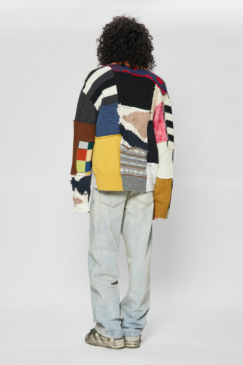 GWENDAL PATCHWORK CARDIGAN MULTICOLOR