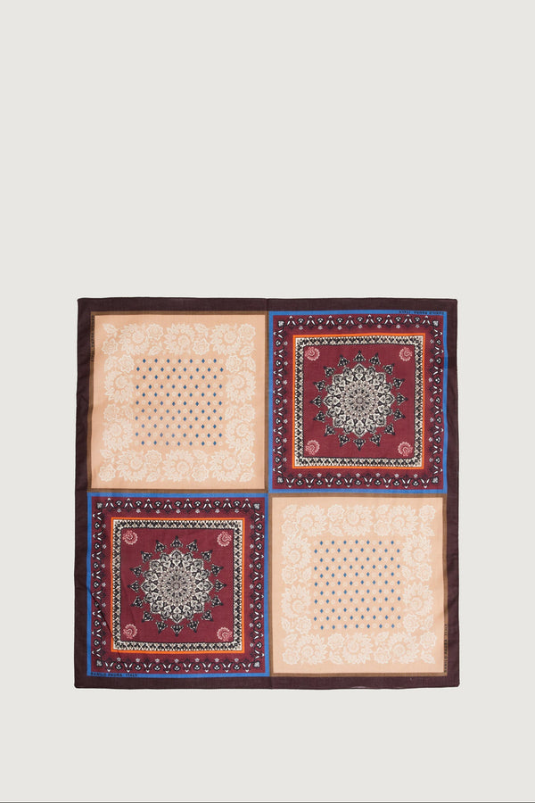 RIOT FOULARD POWDER / BURGUNDI