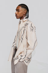 FEDONE SHIRT BEIGE/BLACK