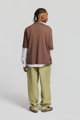 COSTA "DBATGD" OVERSIZED T-SHIRT BROWN