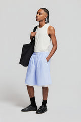 FILOLAO SHORTS LIGHT BLUE WITH STRIPES